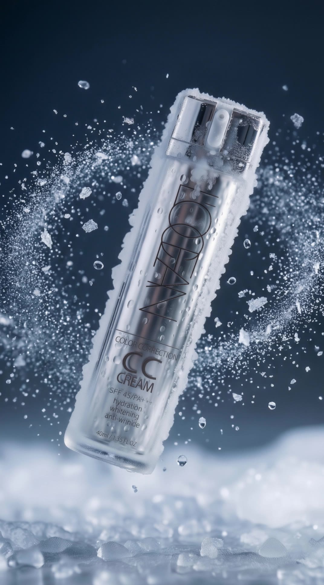 Ice particles - ice desktop wallpaper AI video