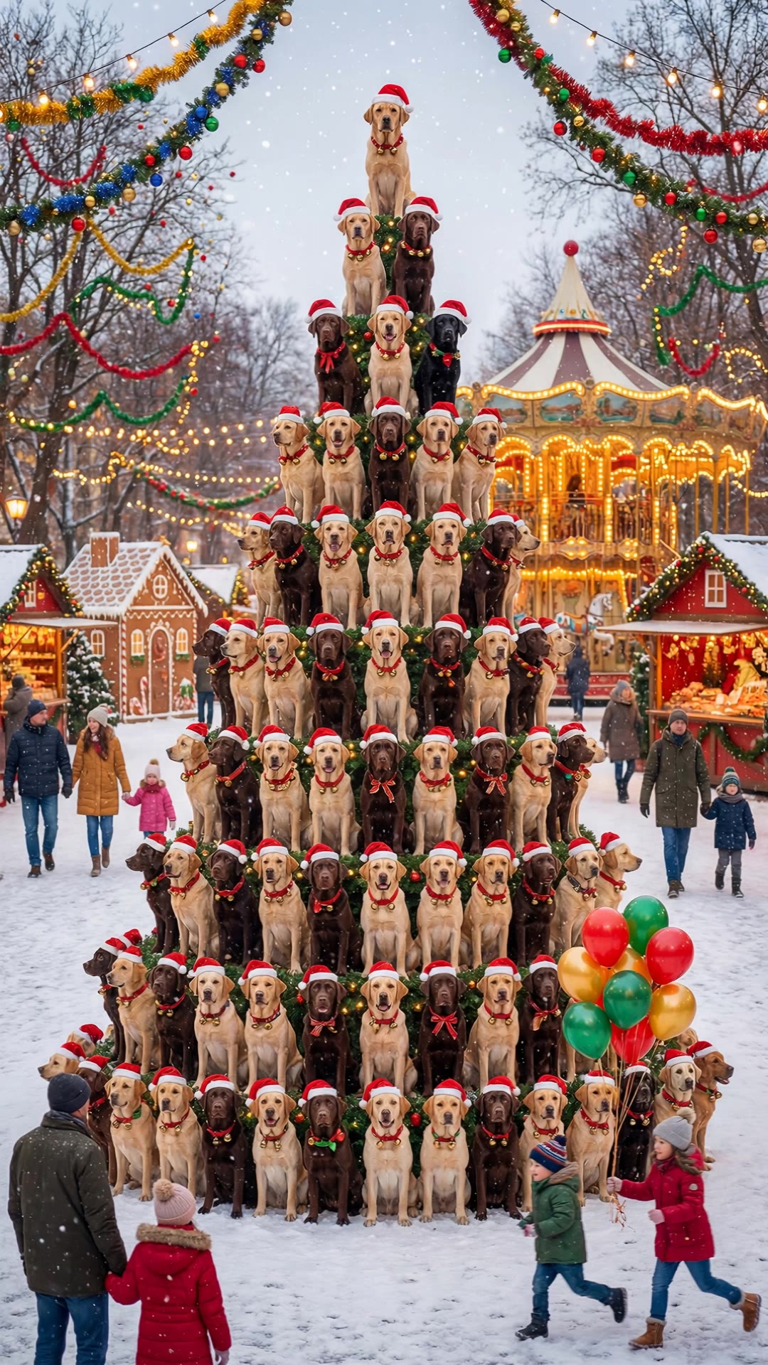 New Christmas Trees 🎄 Dogs - reve ai AI video