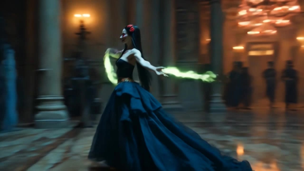 Dance of the Evil Queen - hitch dance scene AI video