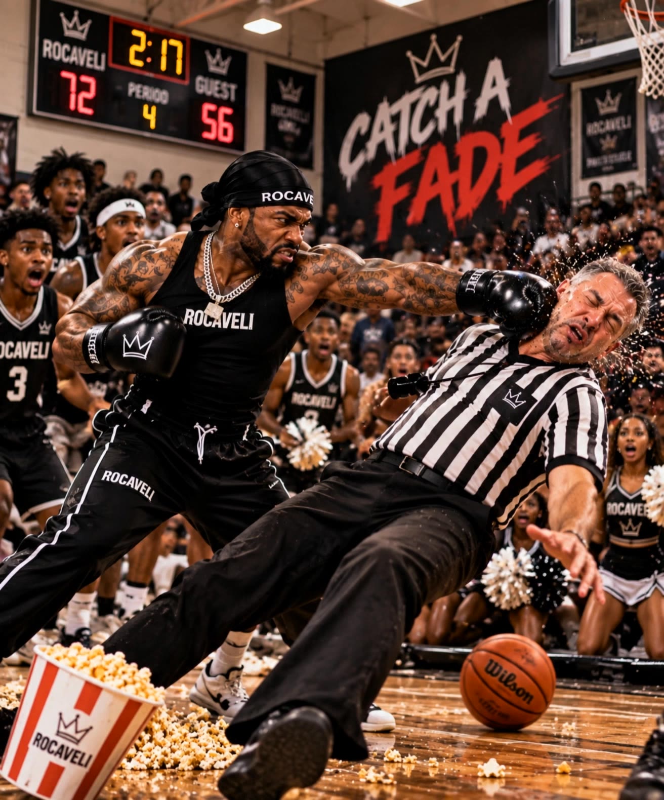 catch a fade - slicked back taper fade AI video