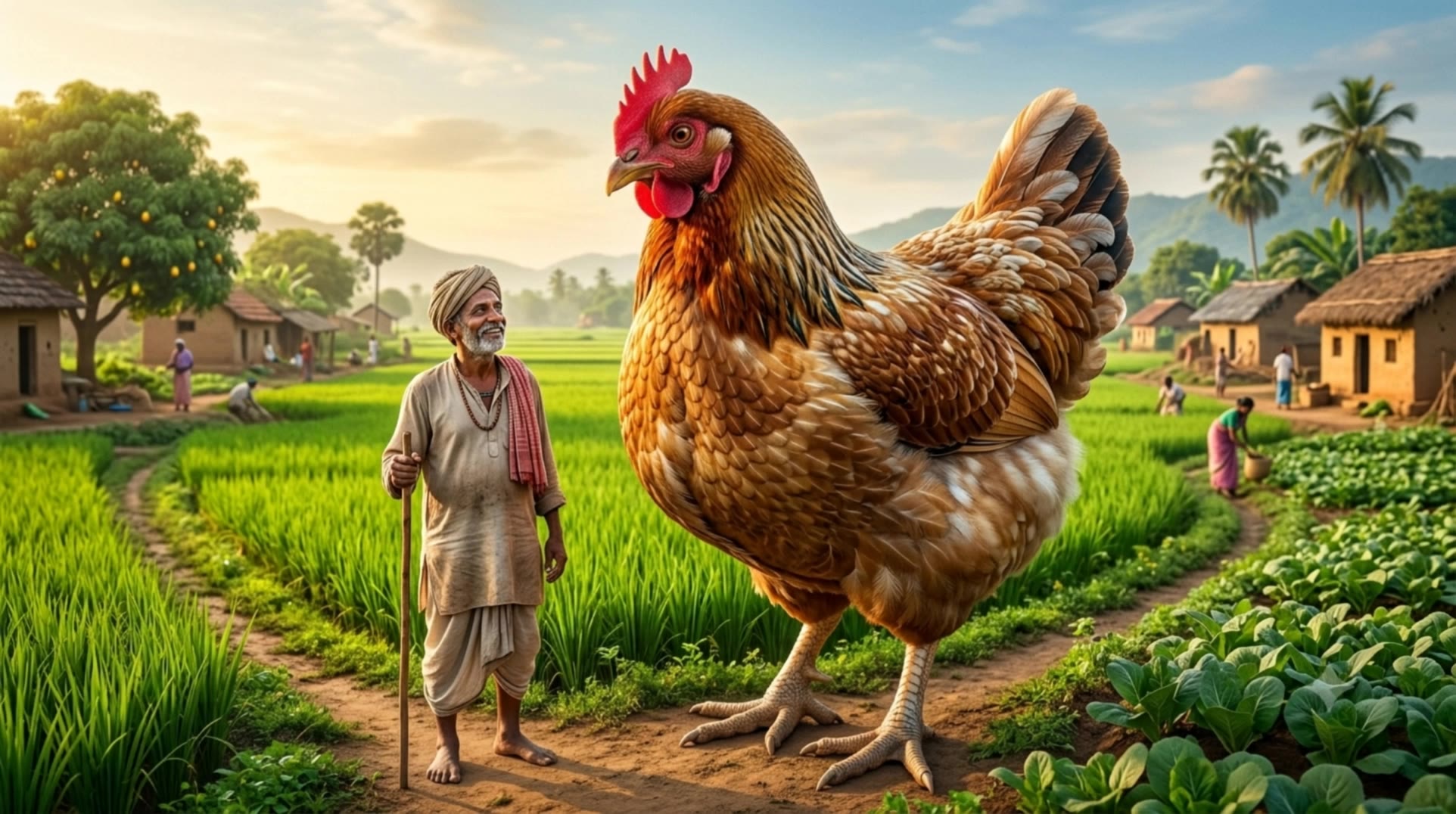 Kling AI work 314780220665307 - evolution of hen AI video