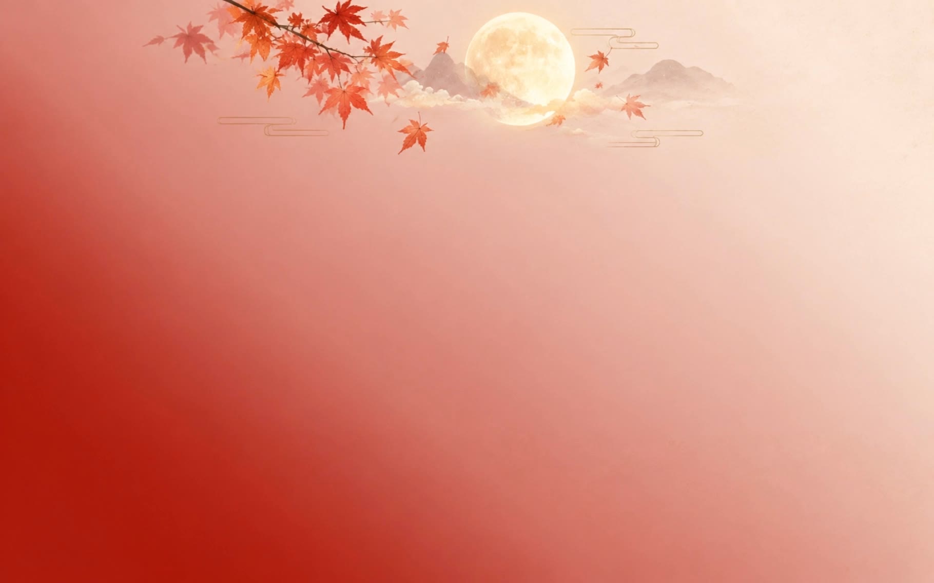 가을 무드 배경 - maple leaves clip art AI video