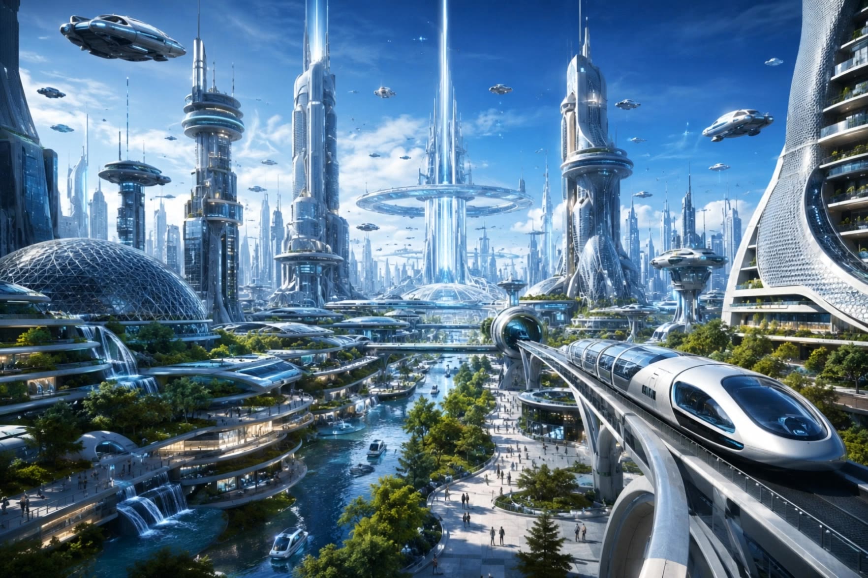 The last city on the earth - city the animation characters AI video