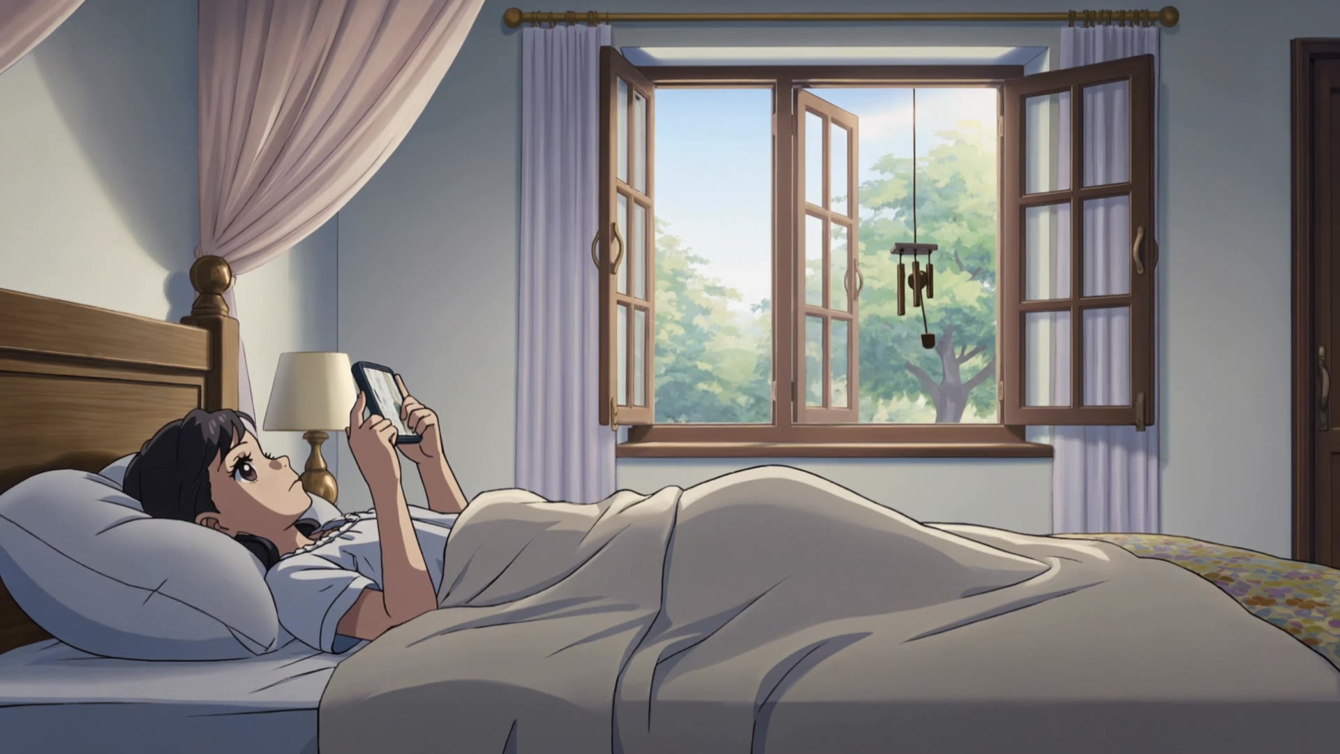 anime girl  - anime girl anime backgrounds AI video