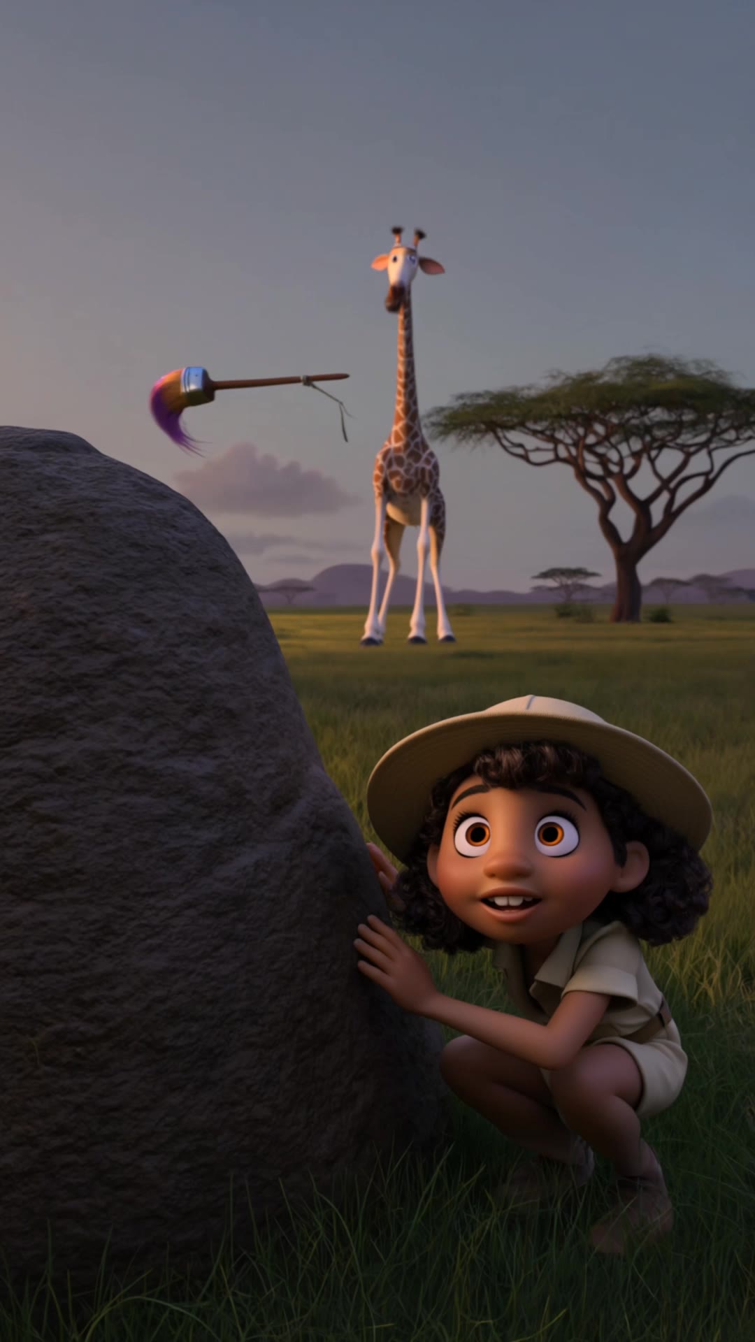 Kling AI work 317034197306541 - colors of a giraffe AI video
