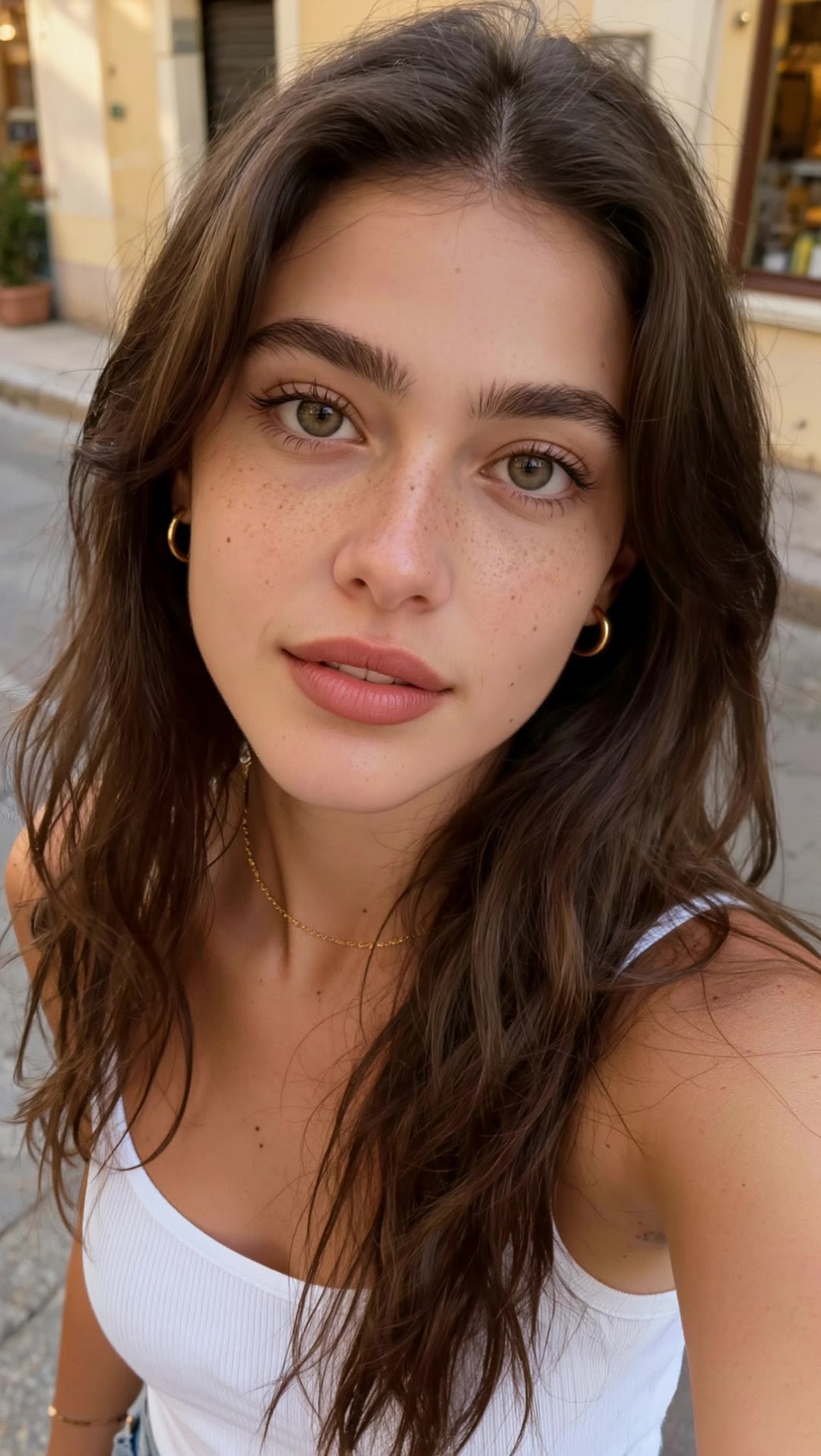AIinfluencer extreme close up - face close up AI video