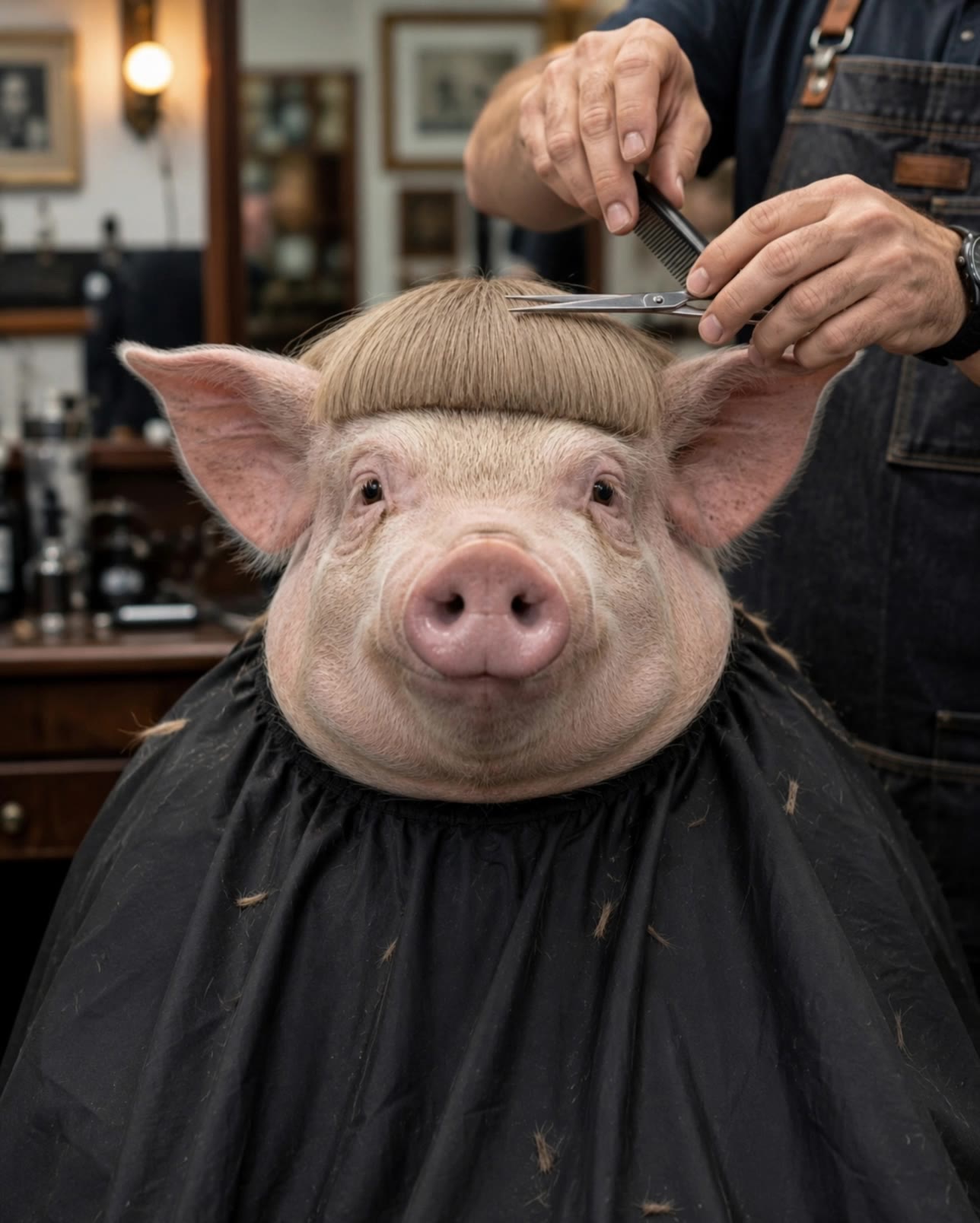 Kling AI work 313890412668187 - comb over taper haircut AI video