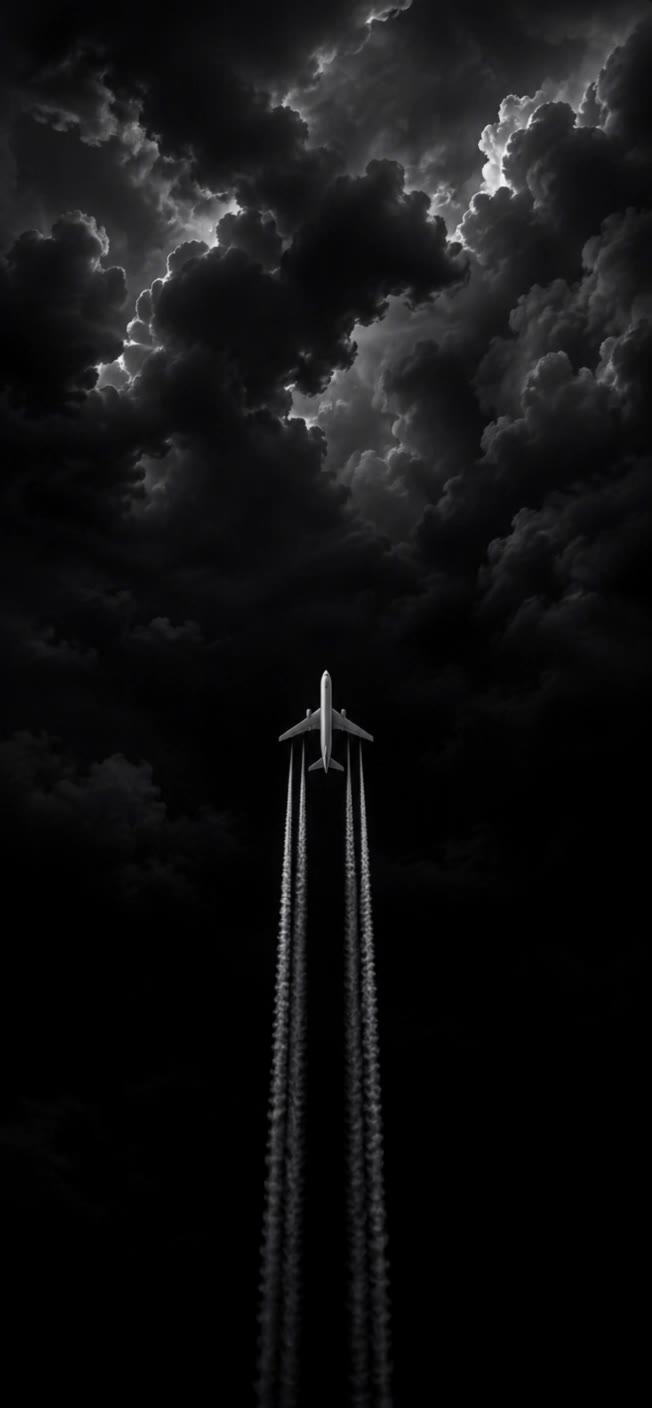 Kling AI work 317751759663305 - airplane desktop wallpaper AI video