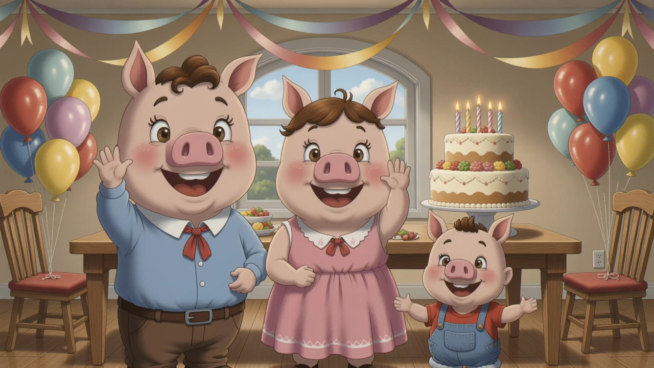 Birthday - happy birthday scene AI video