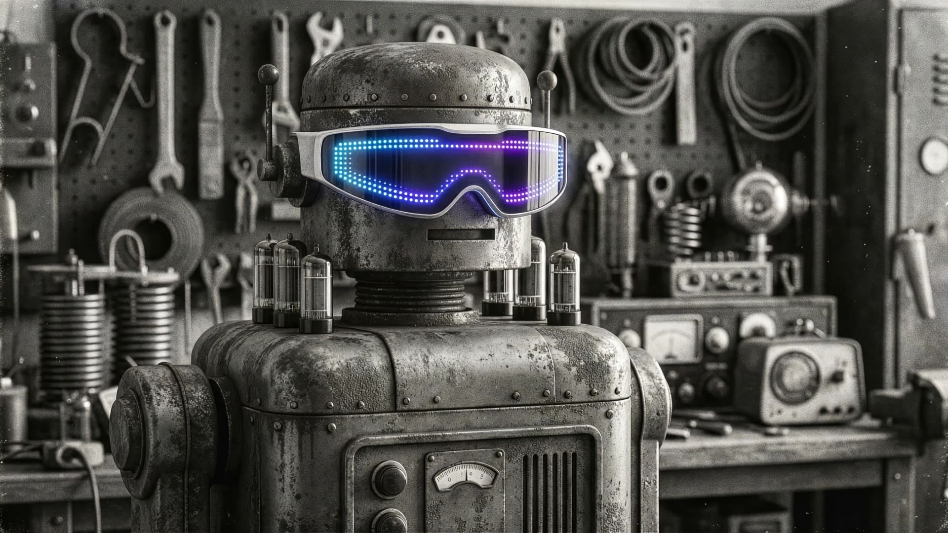 Cyber Pulse Past Meets Present - characters robots AI video