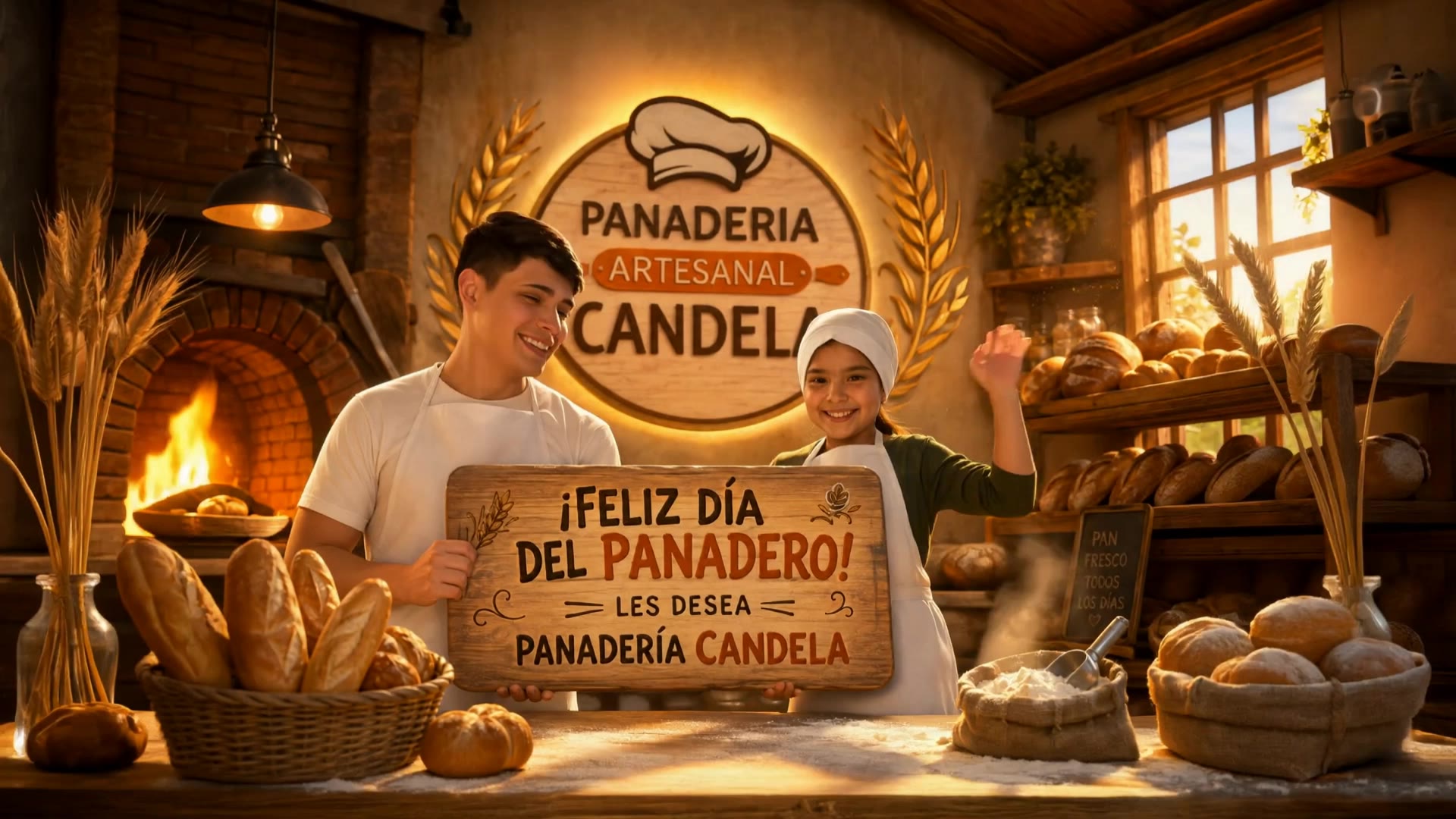Kling AI work 317816229527615 - bakery logo ideas AI video