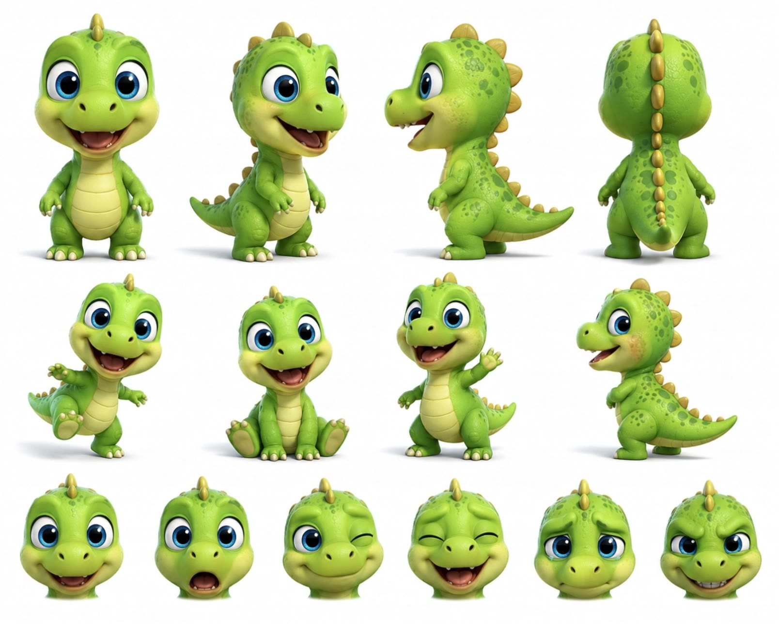 cute dinosaur - dinosaur animation AI video