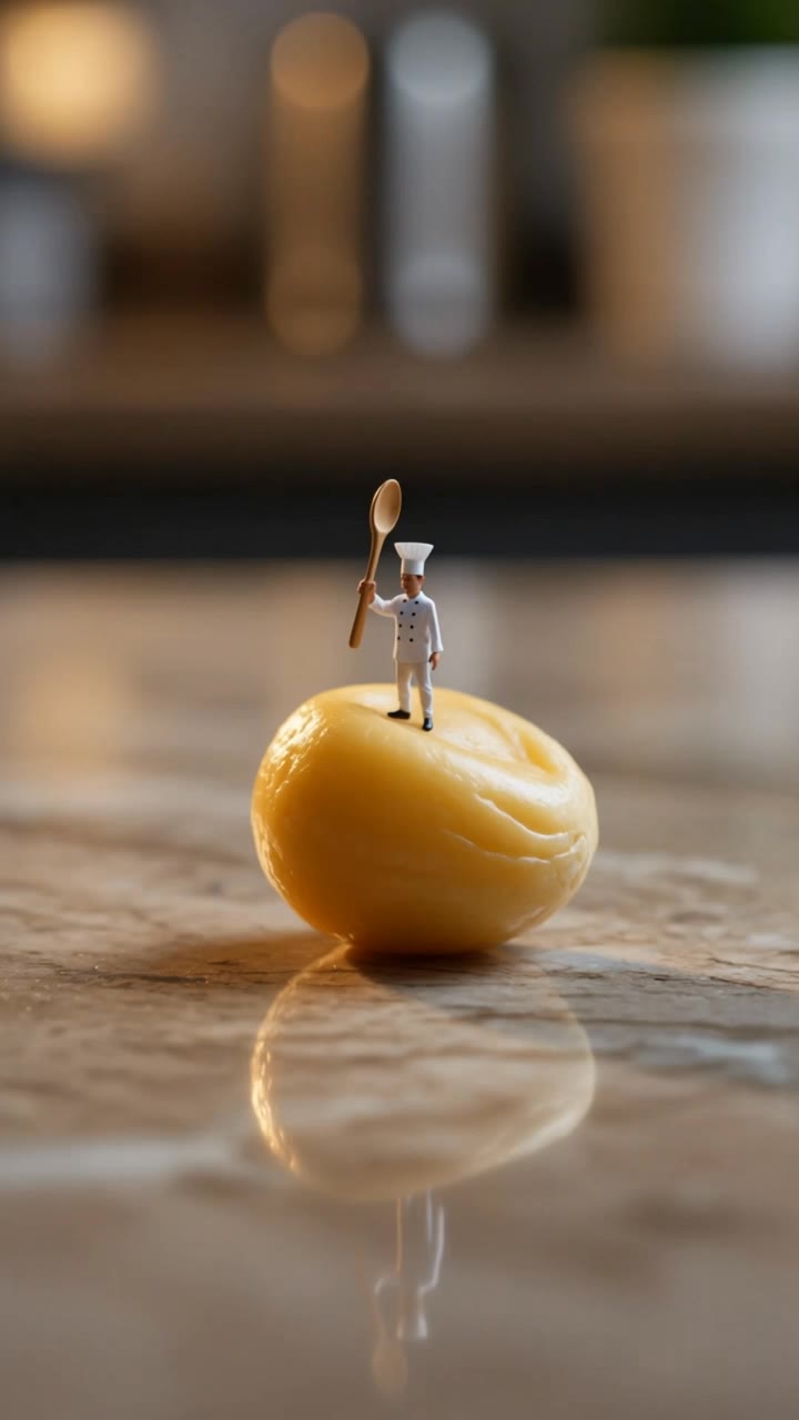 little chef making popcorn - crack popcorn AI video