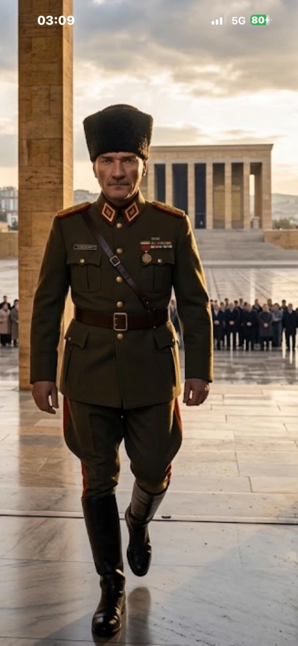 Kling AI work 319202308617216 - atatürk wallpaper AI video