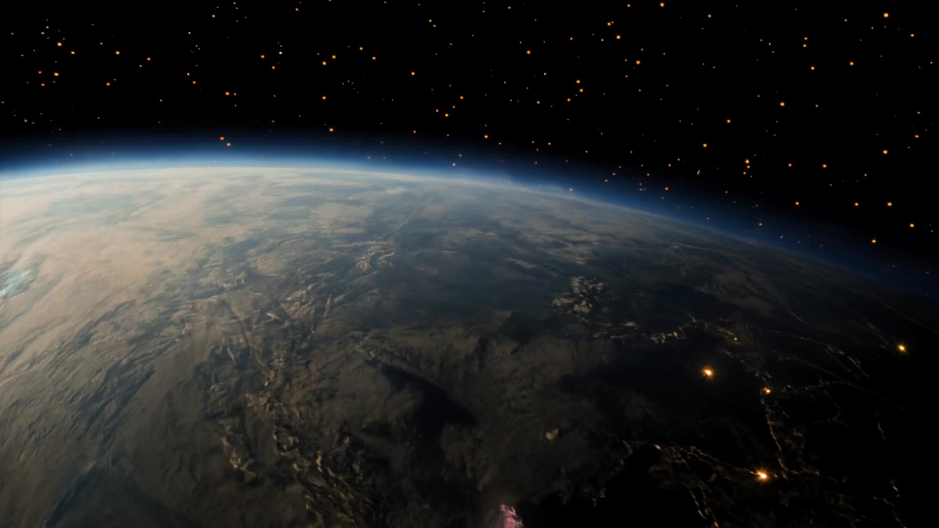 A cinematic view of Earth at nig - earth kling ai AI video