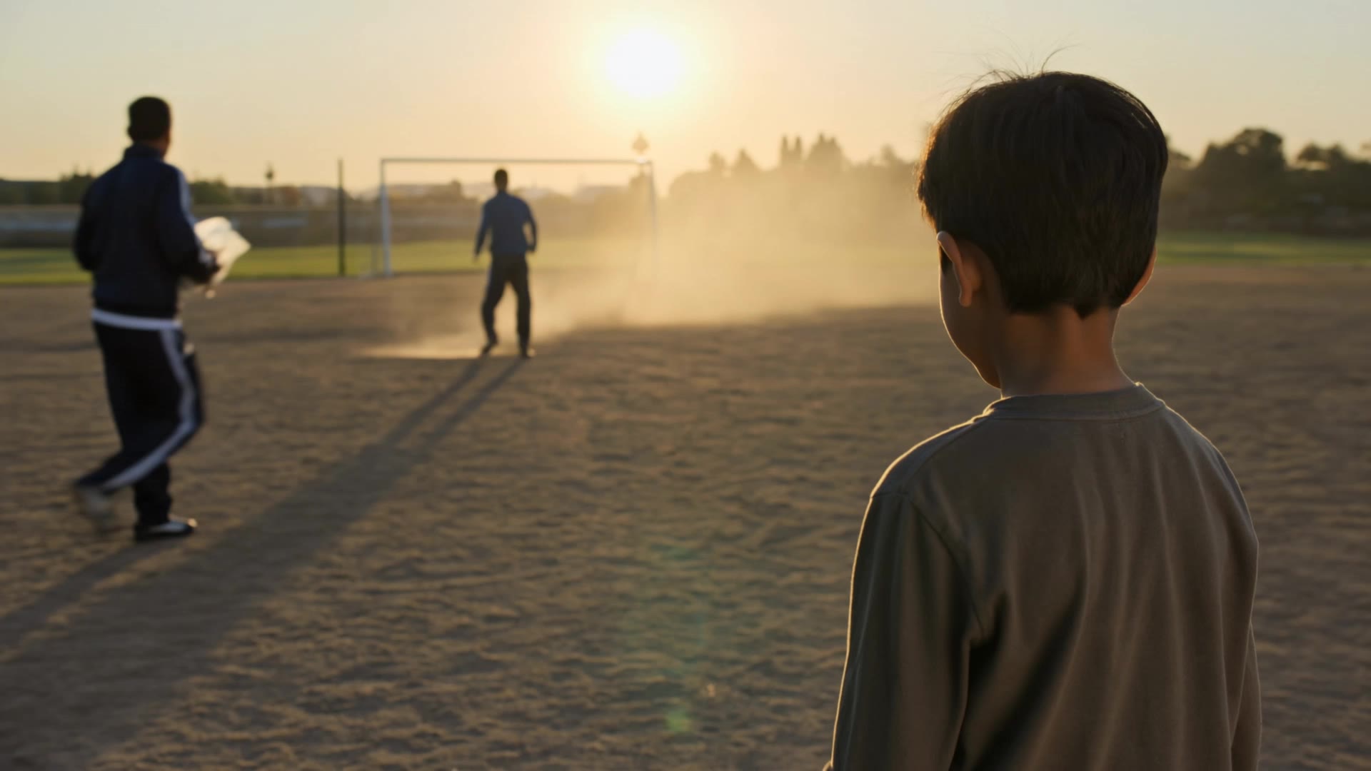 football by children - football scene AI video