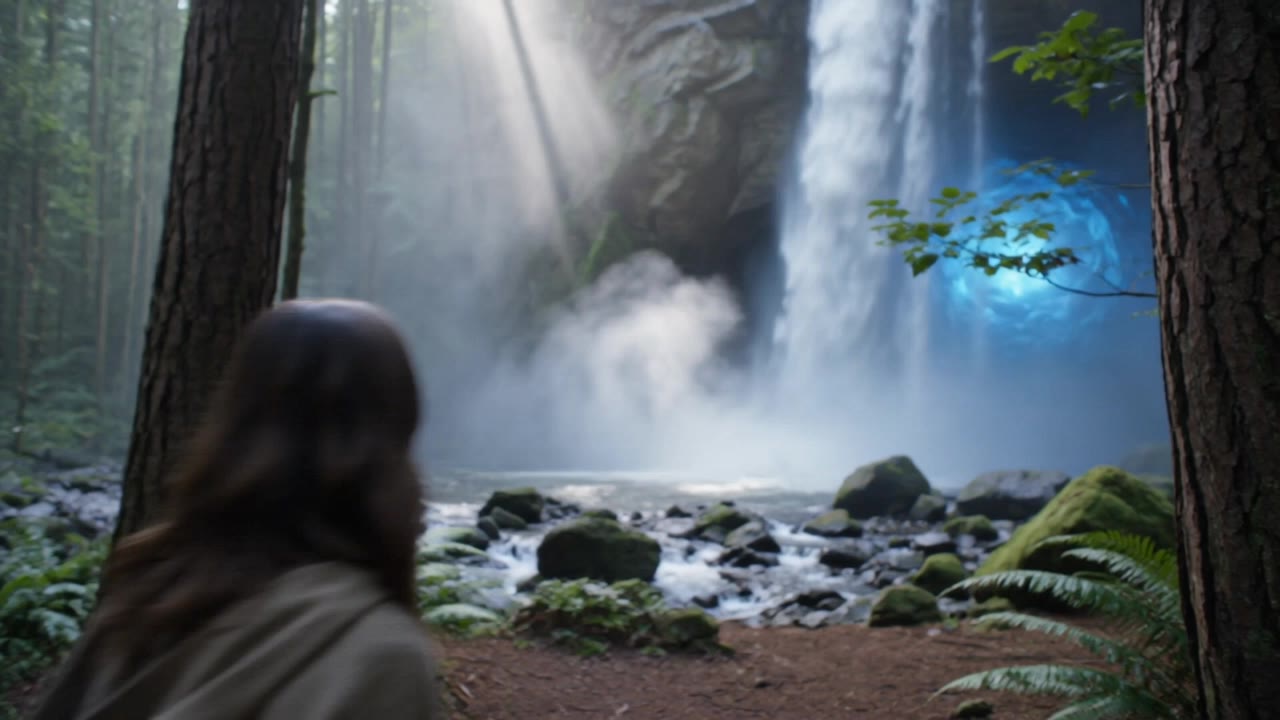 Kling AI work 311118801504325 - motion waterfall picture AI video