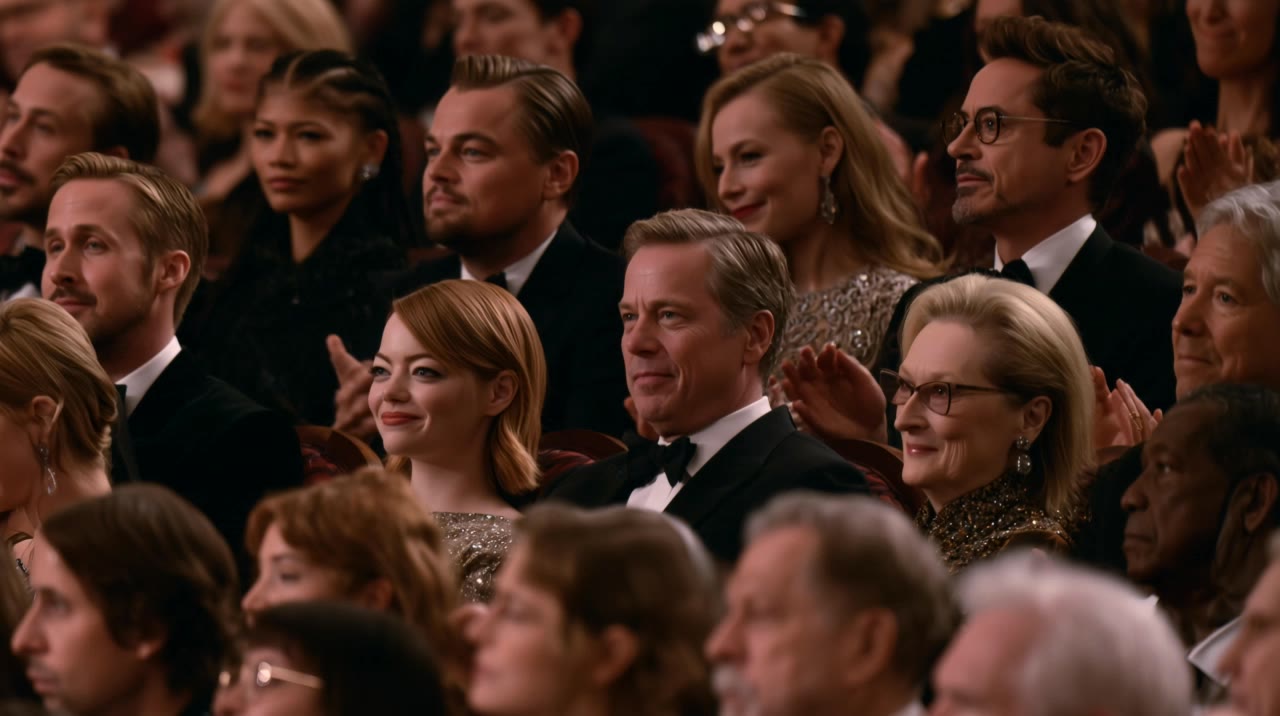 Celebrities clapping - ai celebrities AI video