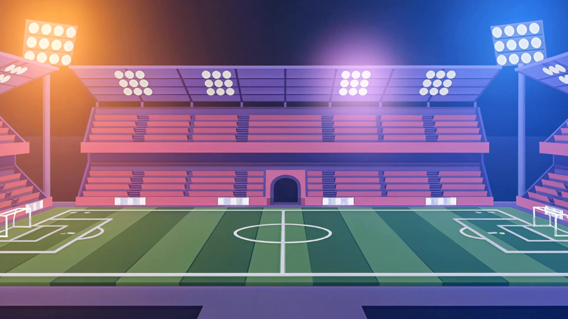 Stadium - night stadium AI video