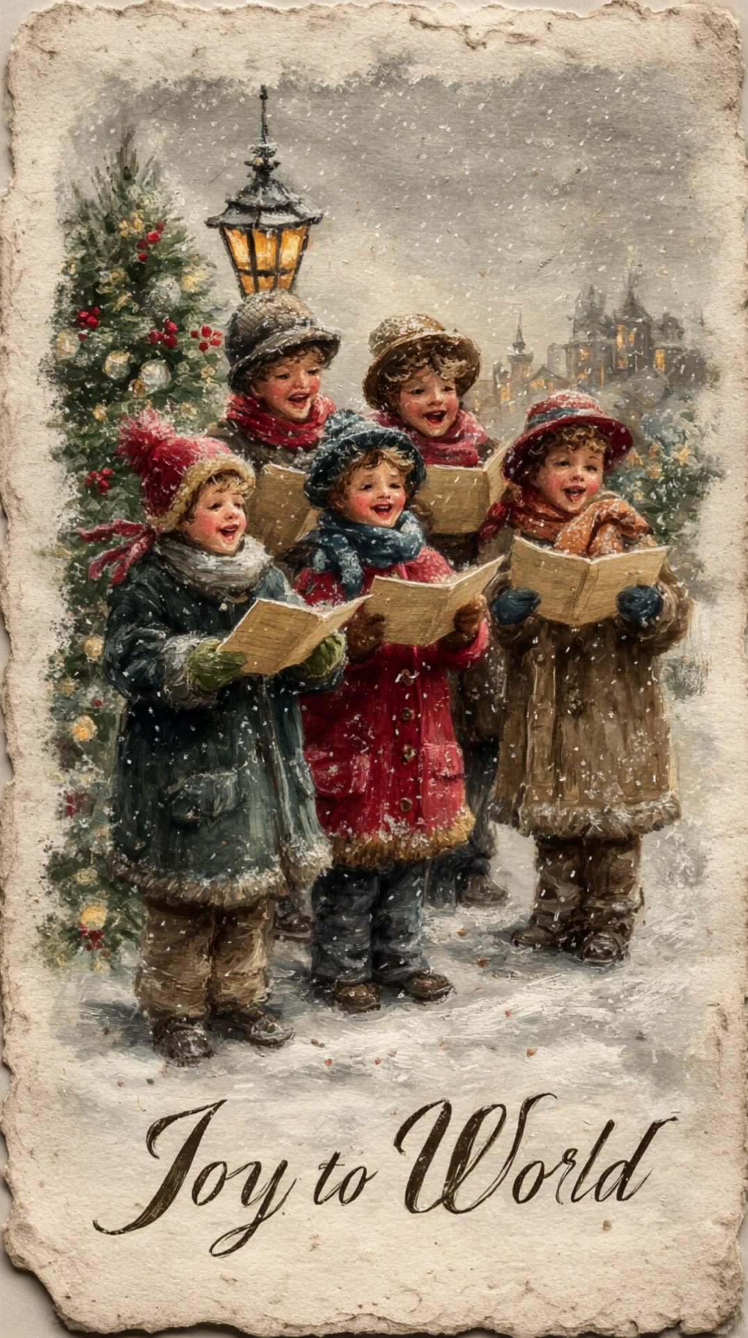 Christmas Sung by Hearts - christmas postcards free online AI video