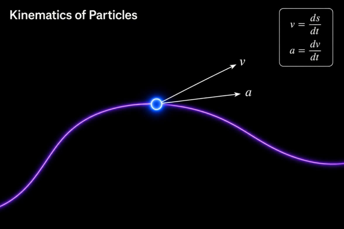 Kinematics of Particles - AI 3D Asset Generator AI video
