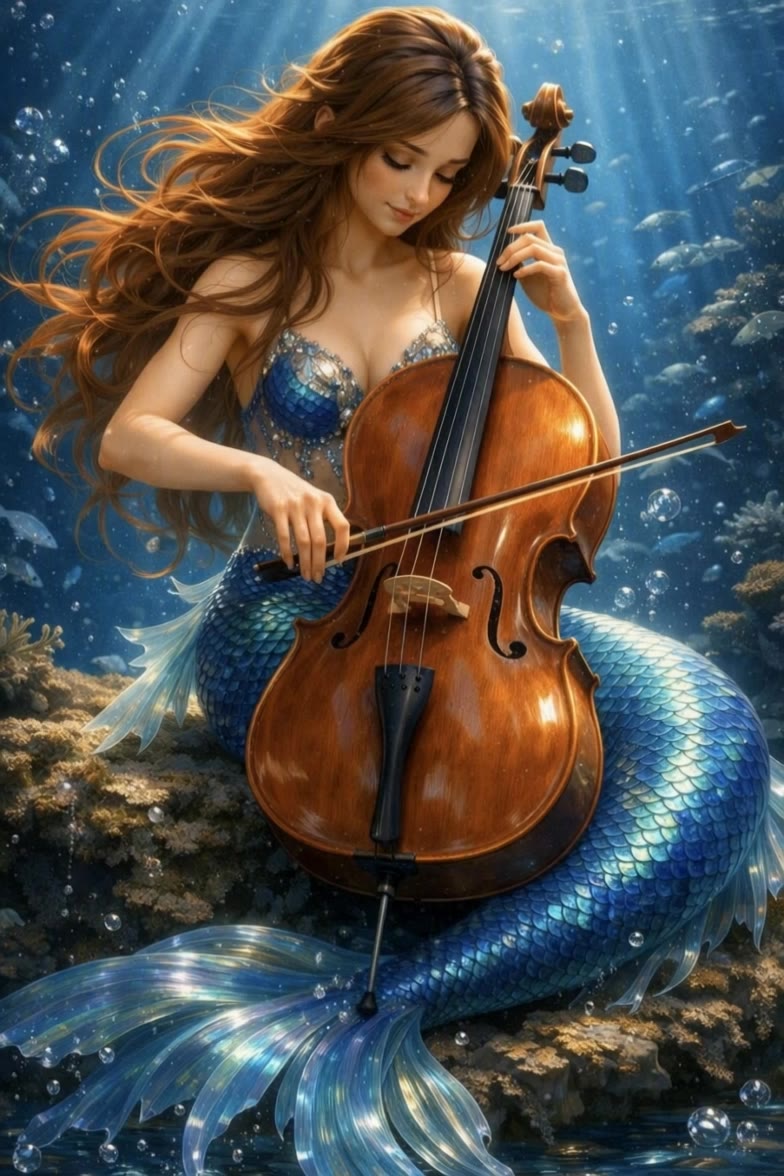 Mermaid - real mermaid images AI video