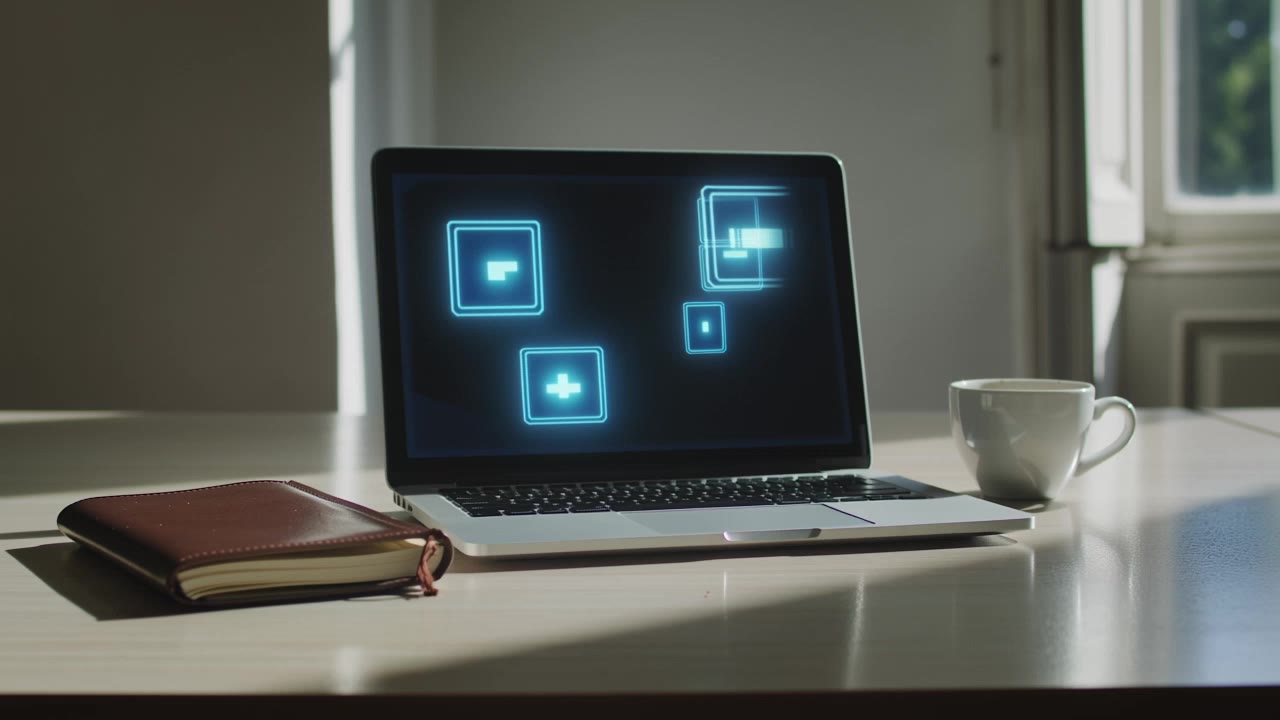 Kling AI work 295951172306099 - shaky laptop screen AI video