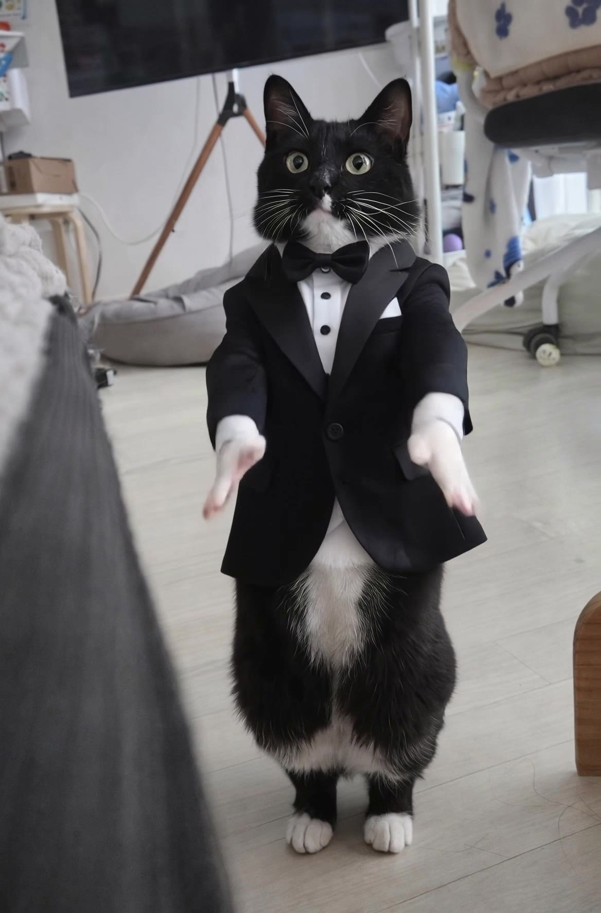 Kling AI work 299228321526655 - dancing cat ai video AI video