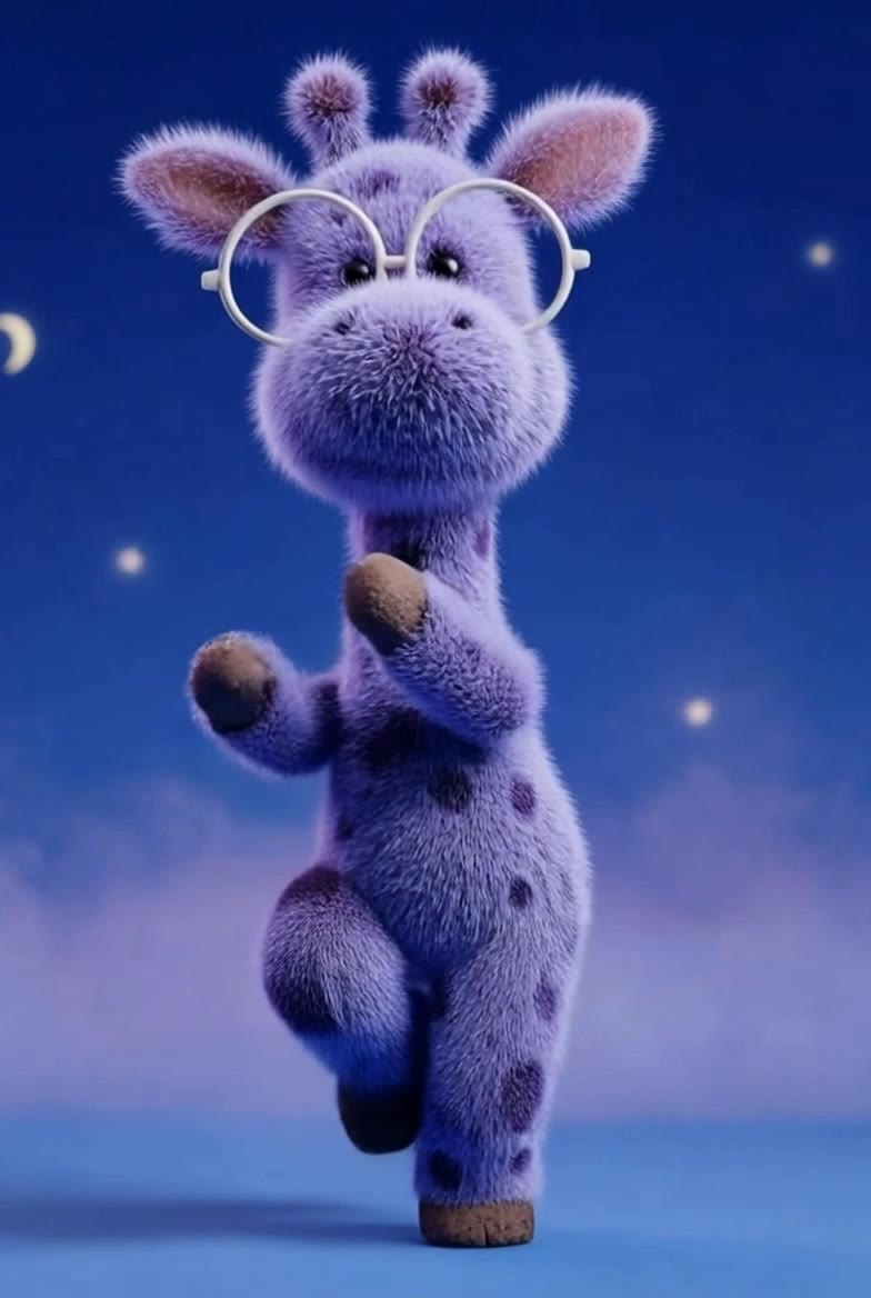 Viral Dancing Giraffe AI Short - canvas for instagram reels AI video