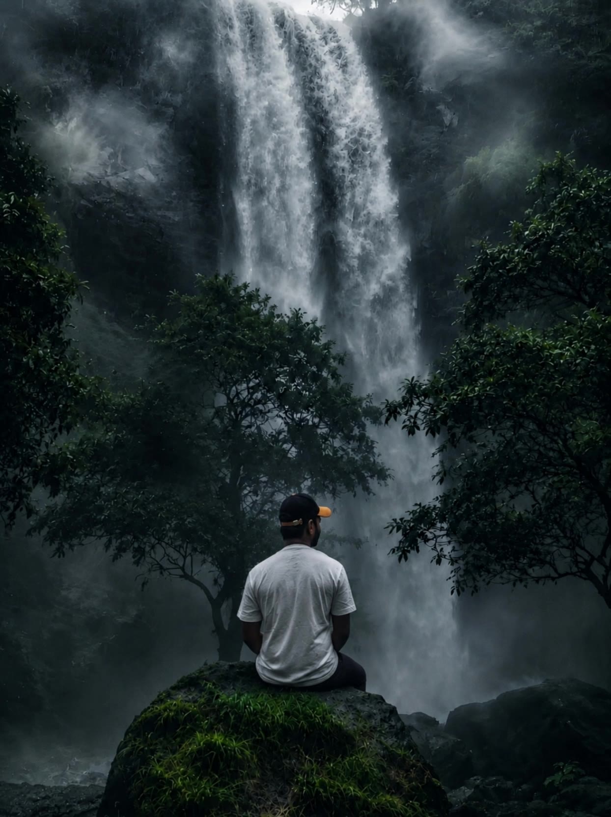 Kling AI work 315930032526679 - motion waterfall picture AI video