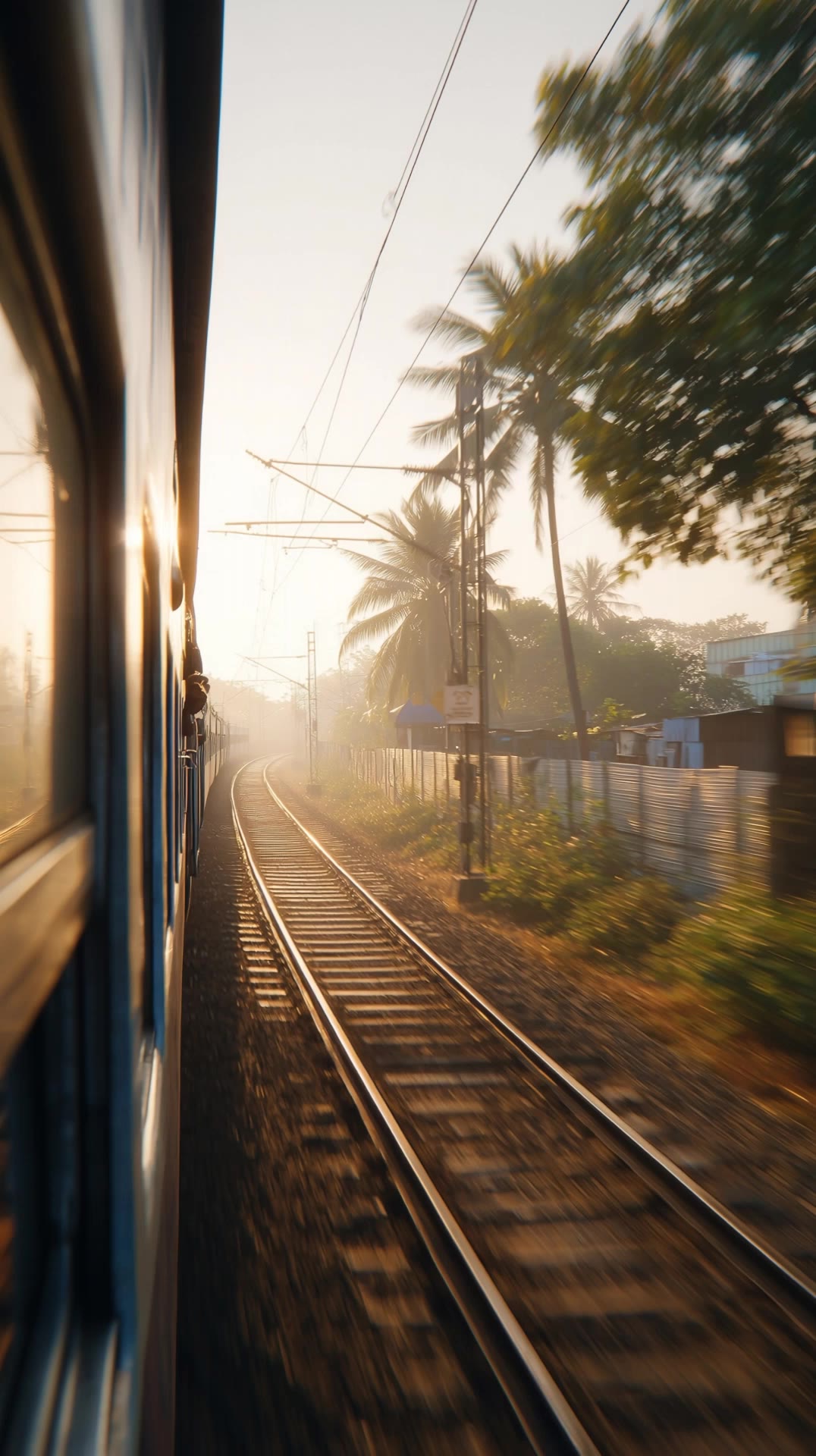 indian train - train scene AI video