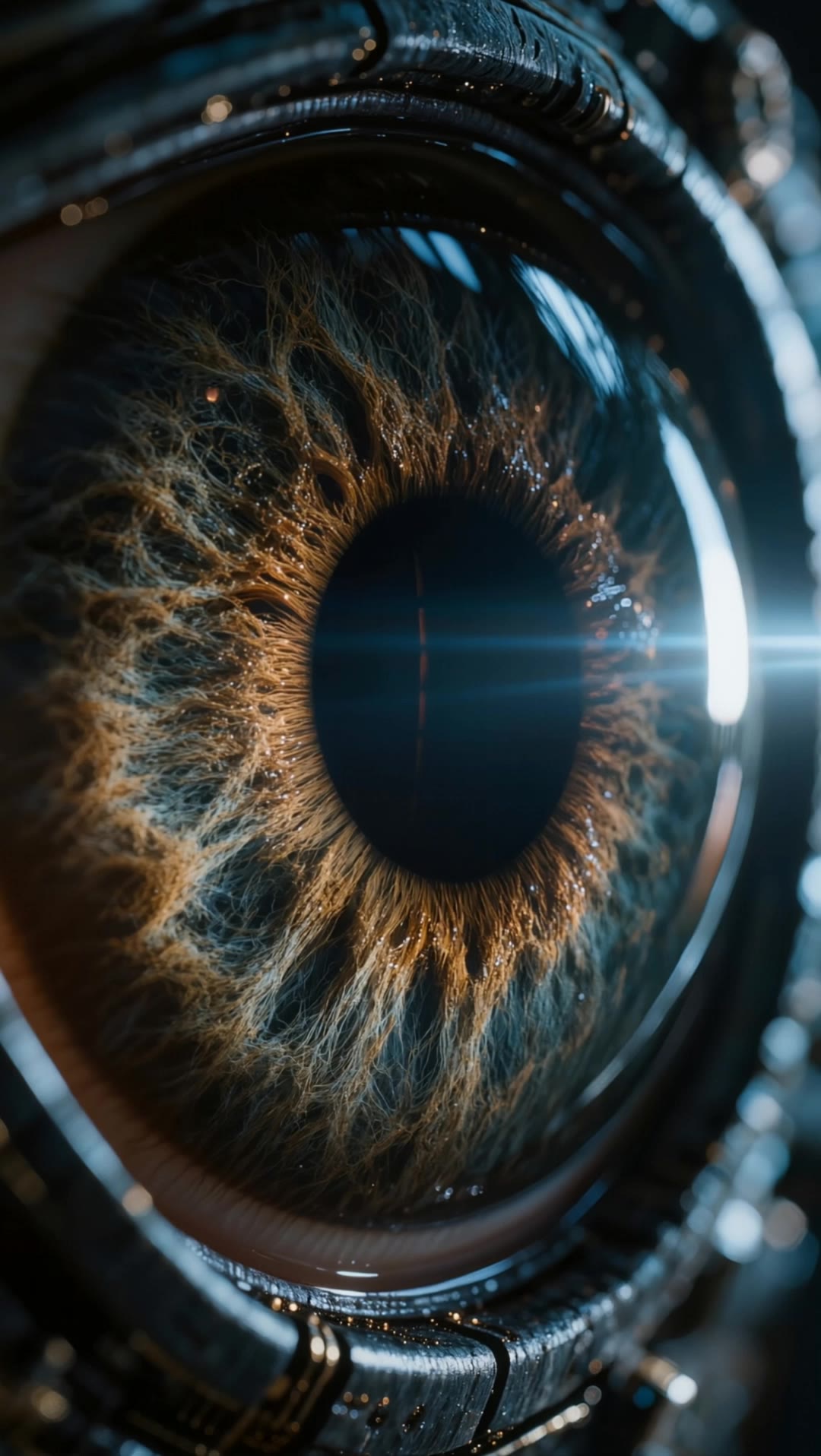 retina - camera iris AI video