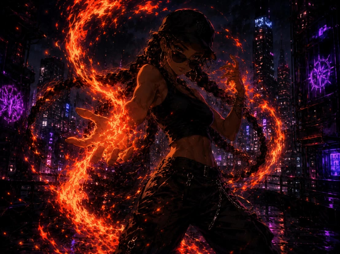 Vyx The Guardians of Light - light fade hairstyle AI video