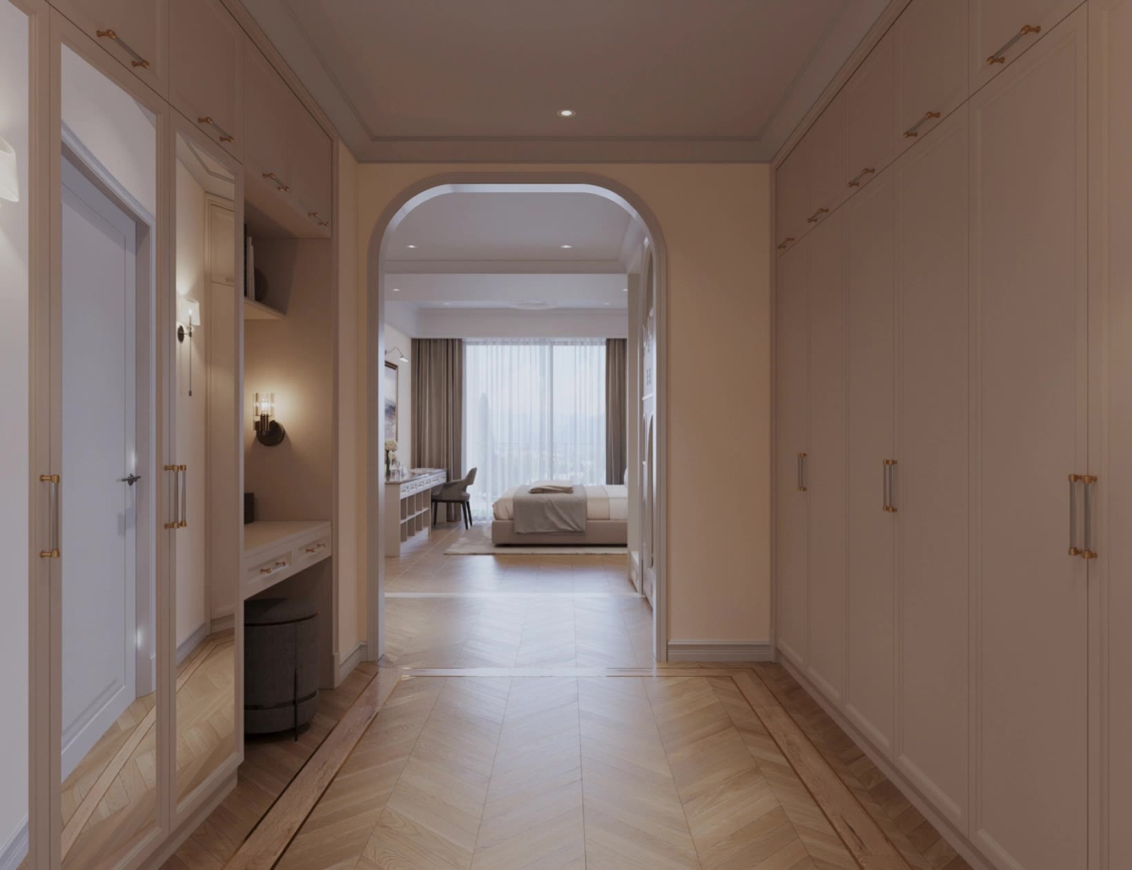 Interior Design - flooring transition AI video