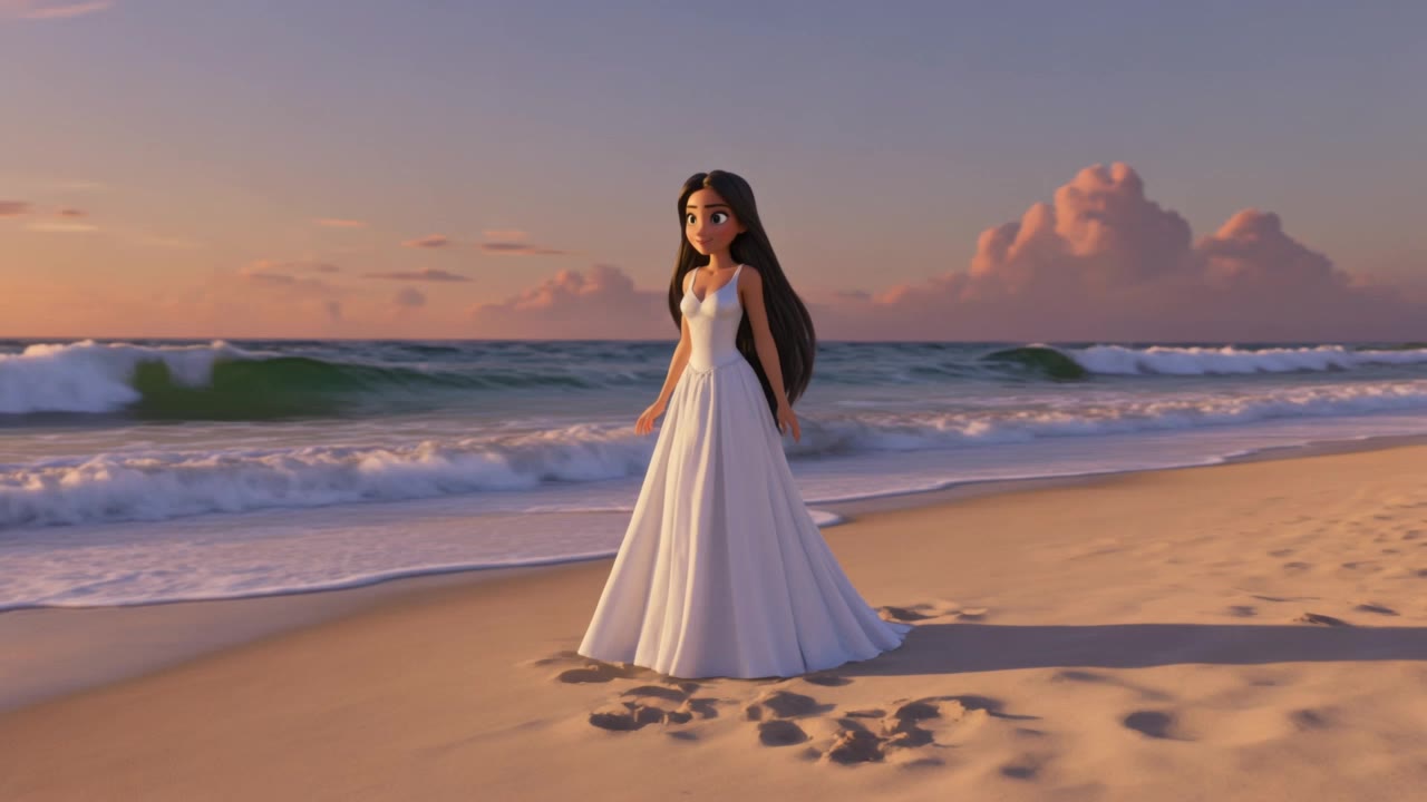 Beach Girl → Mermaid Queen 🌊✨ - mermaid video AI video