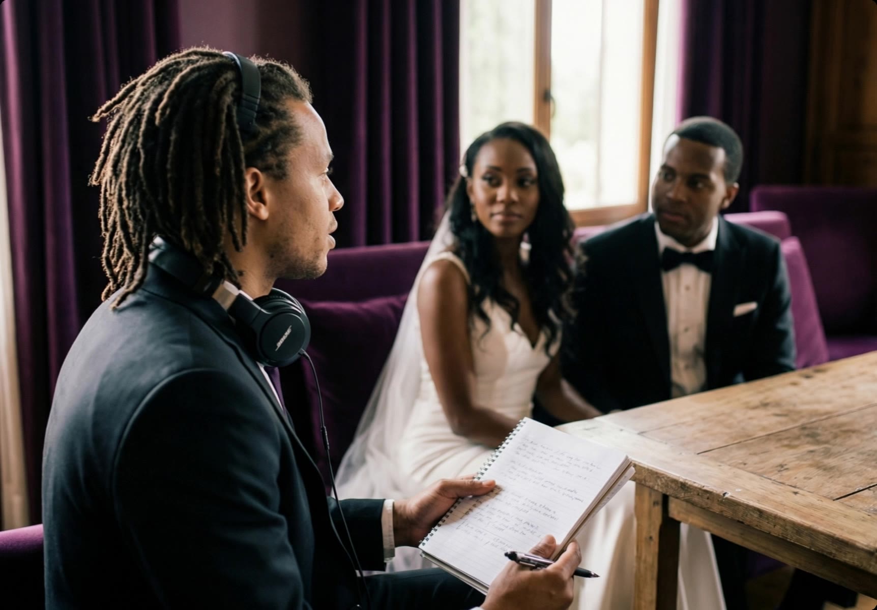Wedding DJ consultation - wedding announcement template AI video
