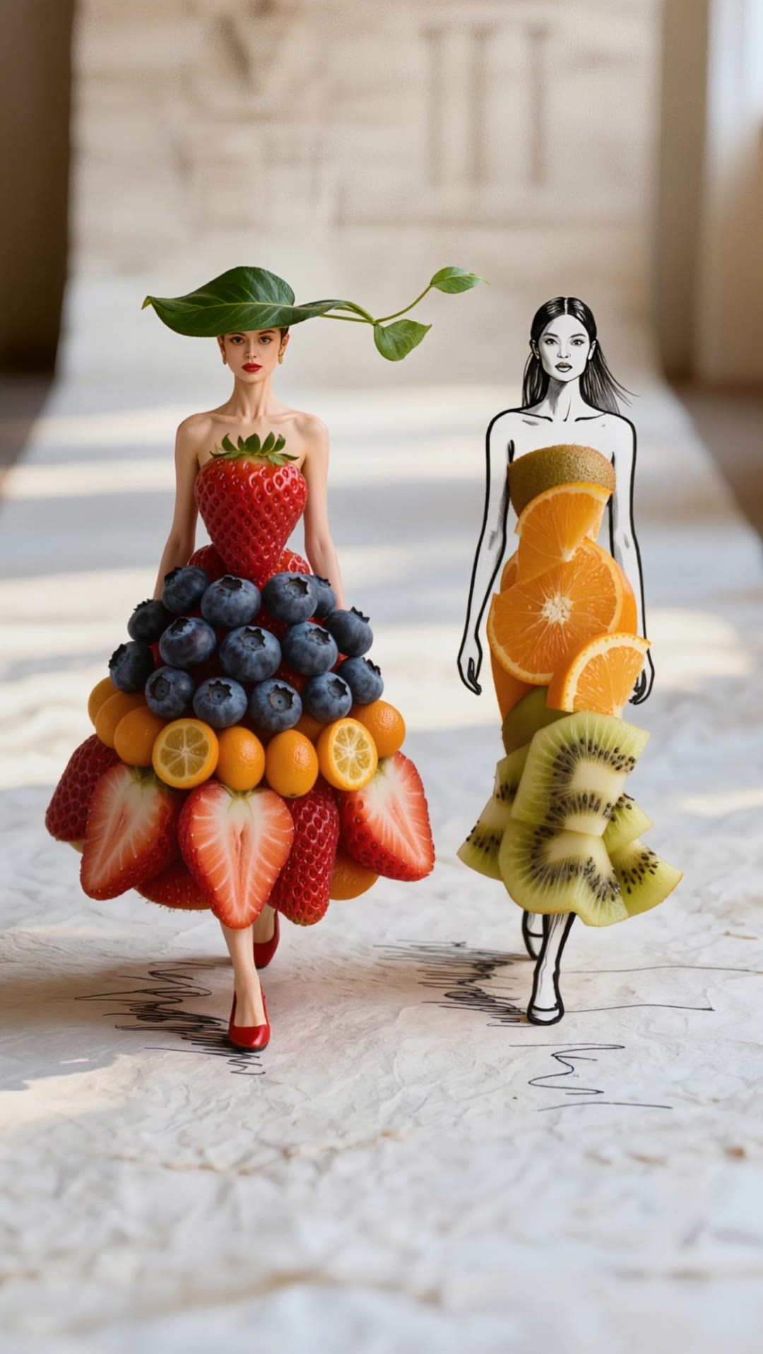 queen of fruits models mode - fruits kling ai AI video