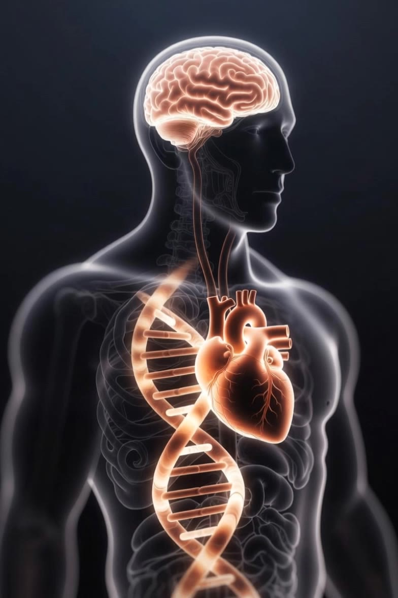 human body silhouette  - human v4 AI video