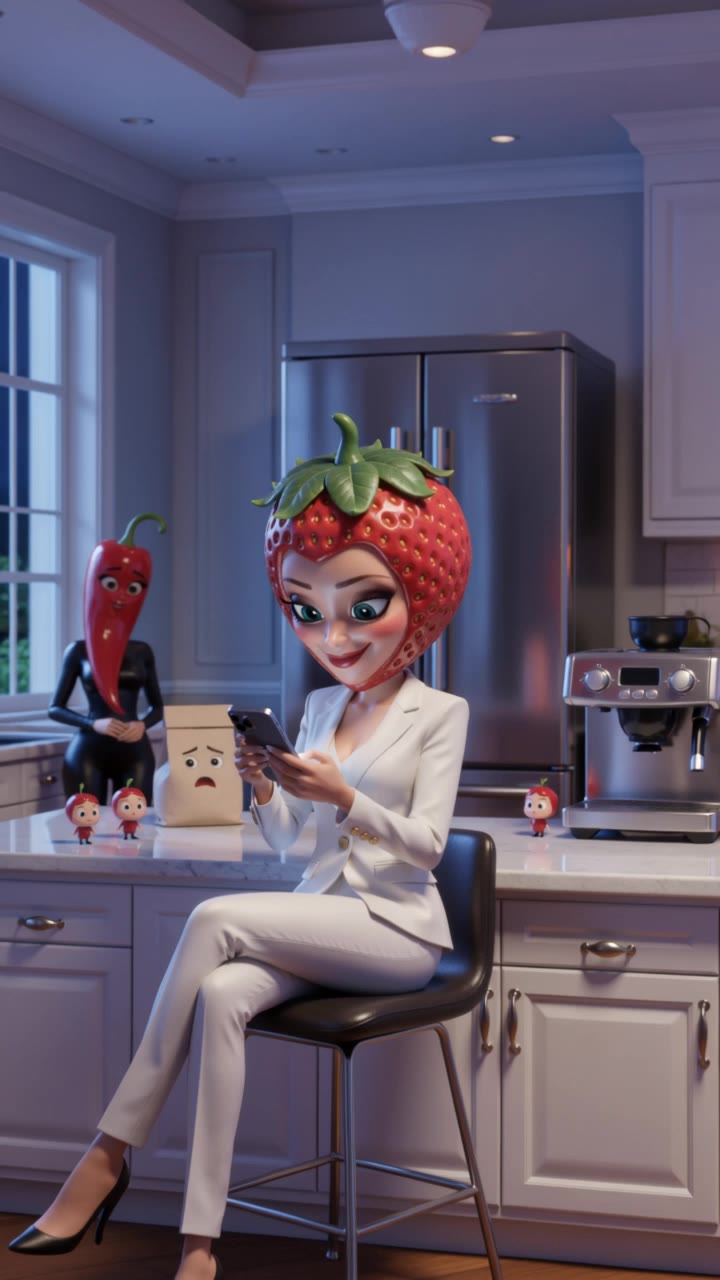 Kling AI work 308566729662607 - animated female characters AI video