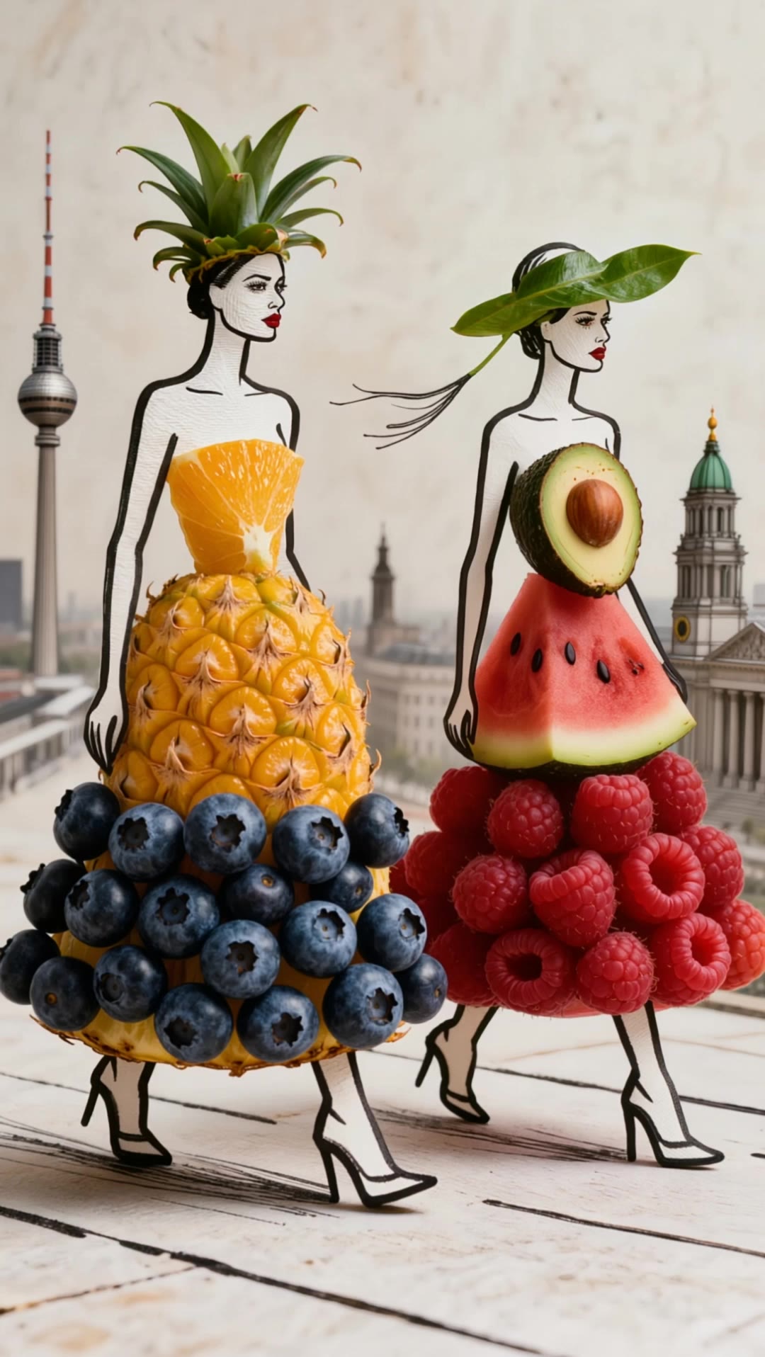 fruits model big show 2030 - fruits kling ai AI video