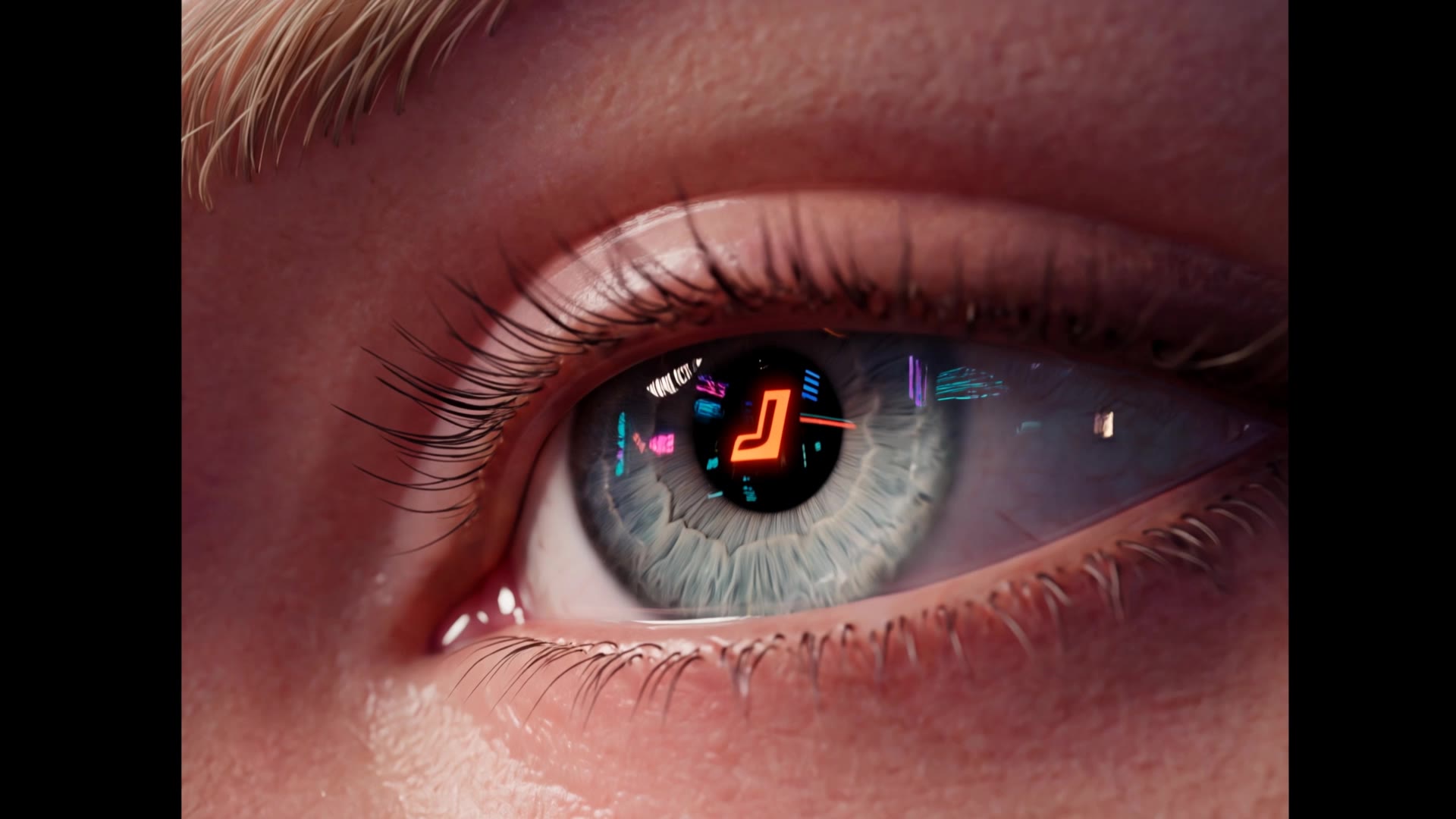 Eye - eye reference photo AI video