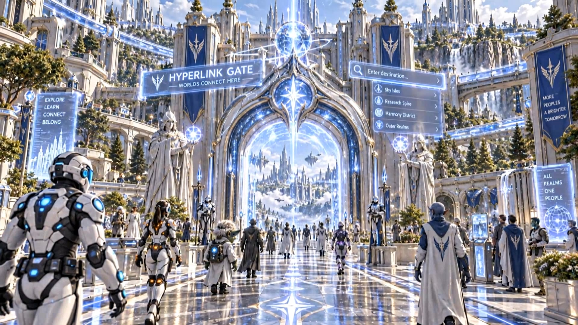 scene 4 city fly in - fantasy city map builder AI video
