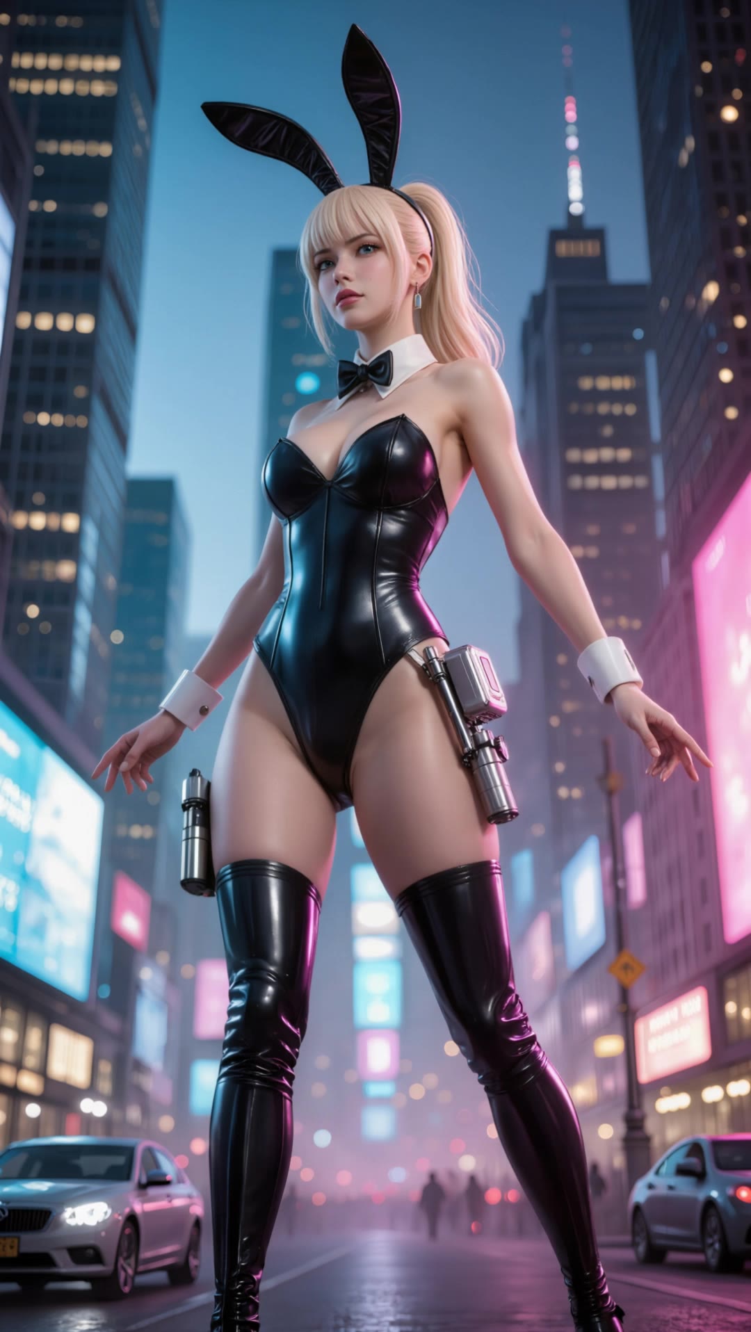 Bunny-woman Superhero - random superhero generator AI video