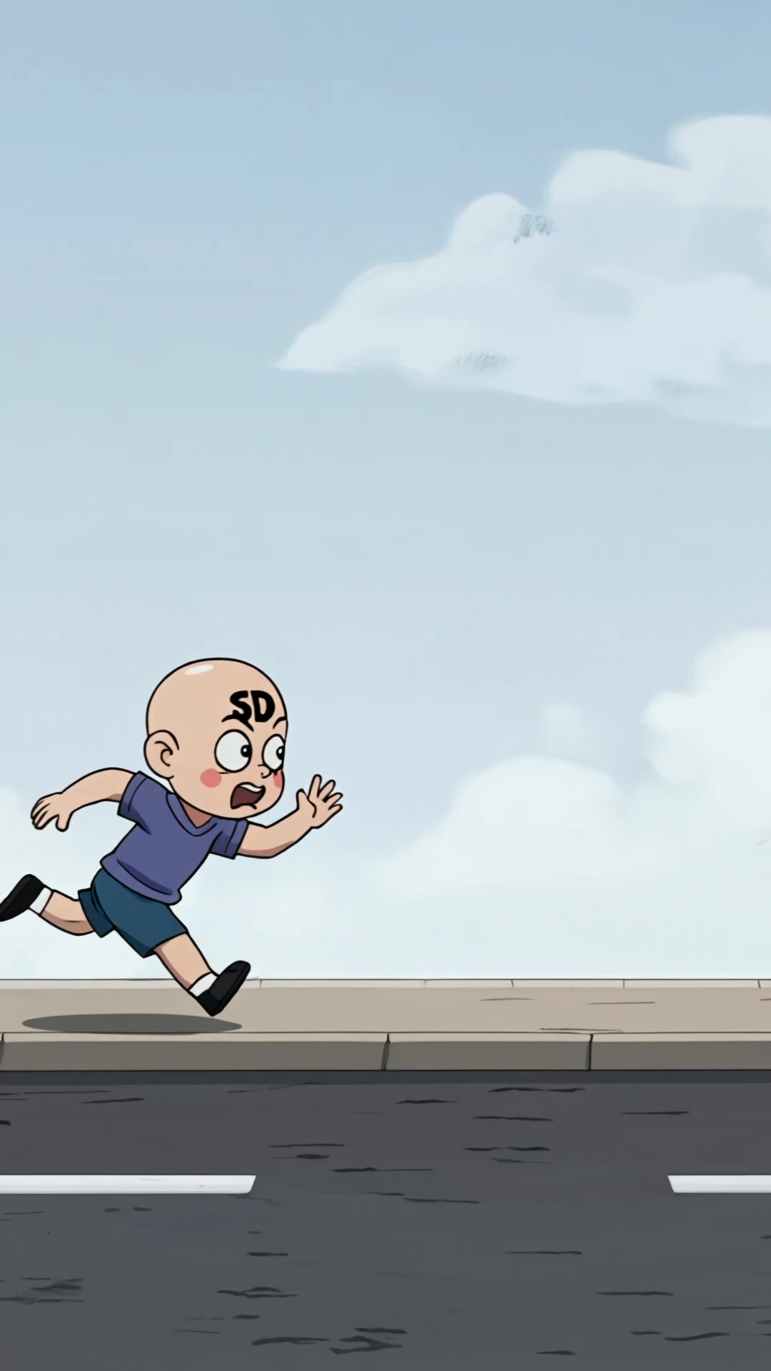 Kling AI work 305968928305183 - bald man cartoon AI video