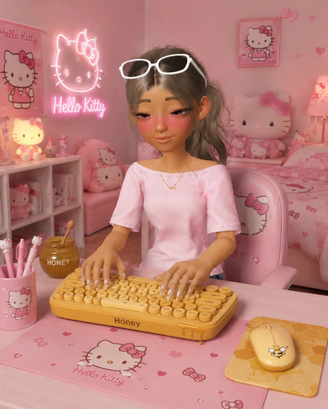Kling AI work 314968325524766 - keyboard style AI video