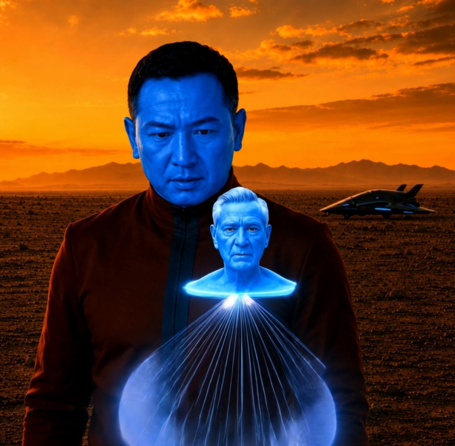 Kling AI work 318358094617503 - hologram video AI video