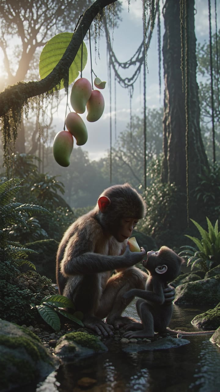 Kling AI work 296824819523865 - monkey style AI video