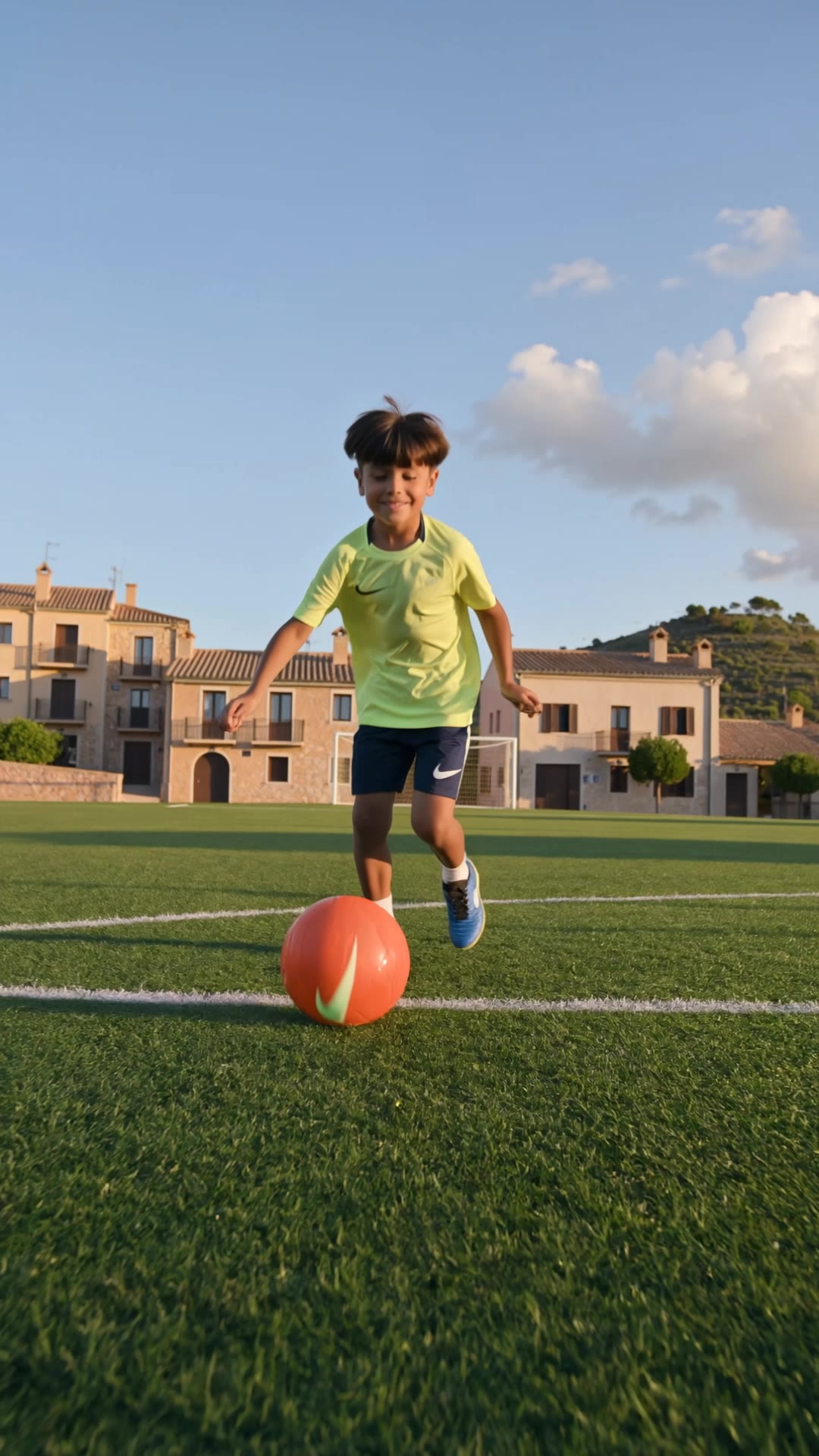Kling AI work 311435727317860 - neon football field AI video