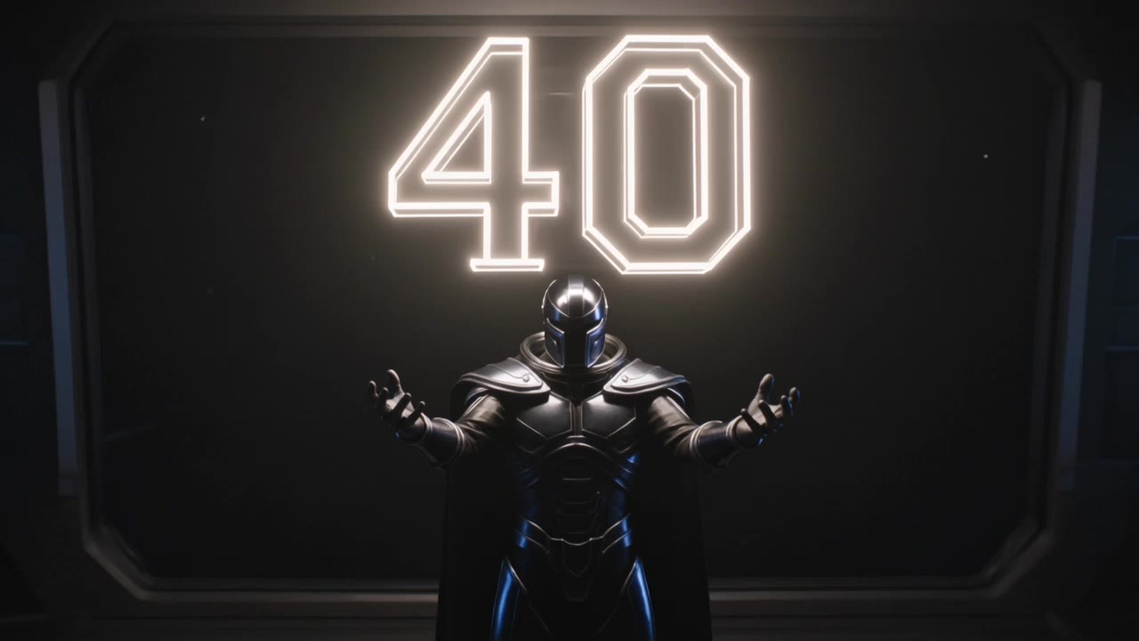 Happy 40th Birthday! - free online birthday card maker AI video