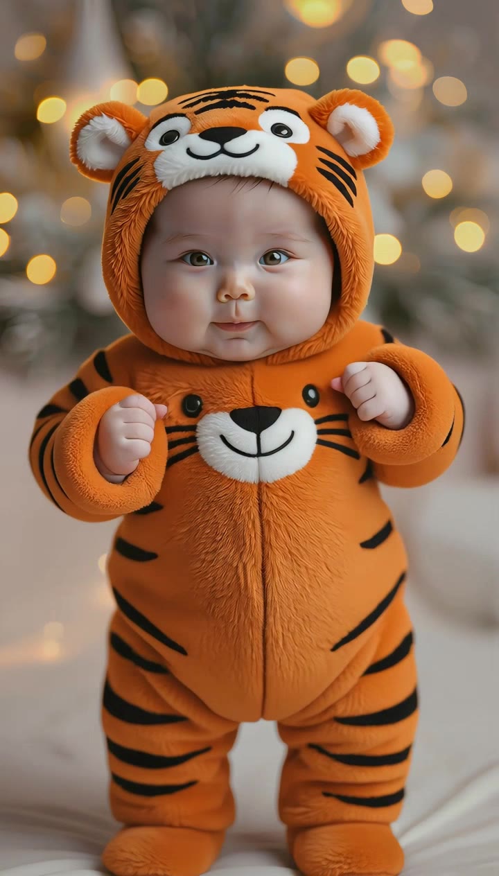 Cute baby - cute faces with text AI video
